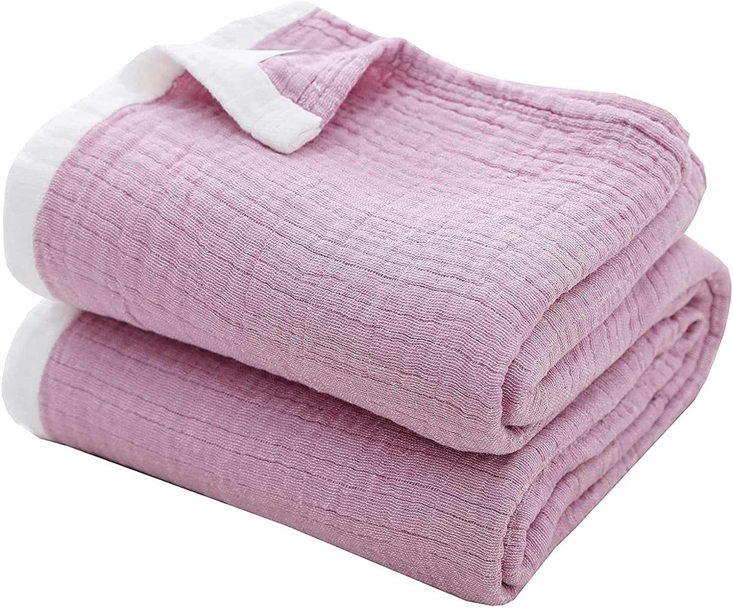 Cotton Baby Blankets Unisex Newborn 6-Layer, Super Soft Comfy Muslin Blankets, for Toddler Swaddle Nursery Bed Blanket Stroller Crib Shower Gifts 30 x 40 Inch,Coffee