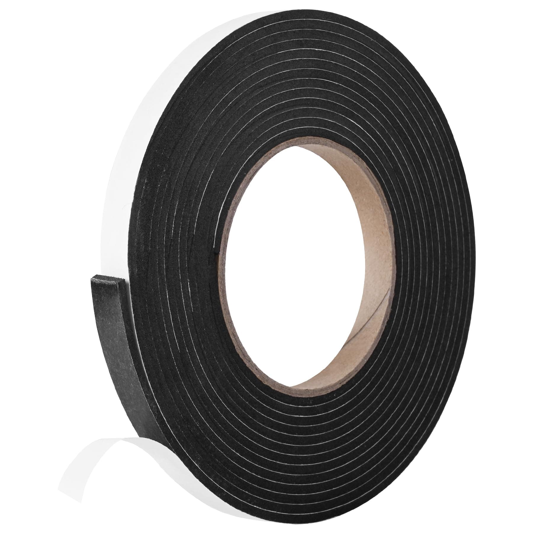 Kikerike Self Adhesive Foam Tape Weatherstrip 1/2In x 1/8In x 13Ft High Density Foam Insulation Strips Seal Weather Stripping with Strong Adhesive for Door and Window Sound Isolation Soundproofing