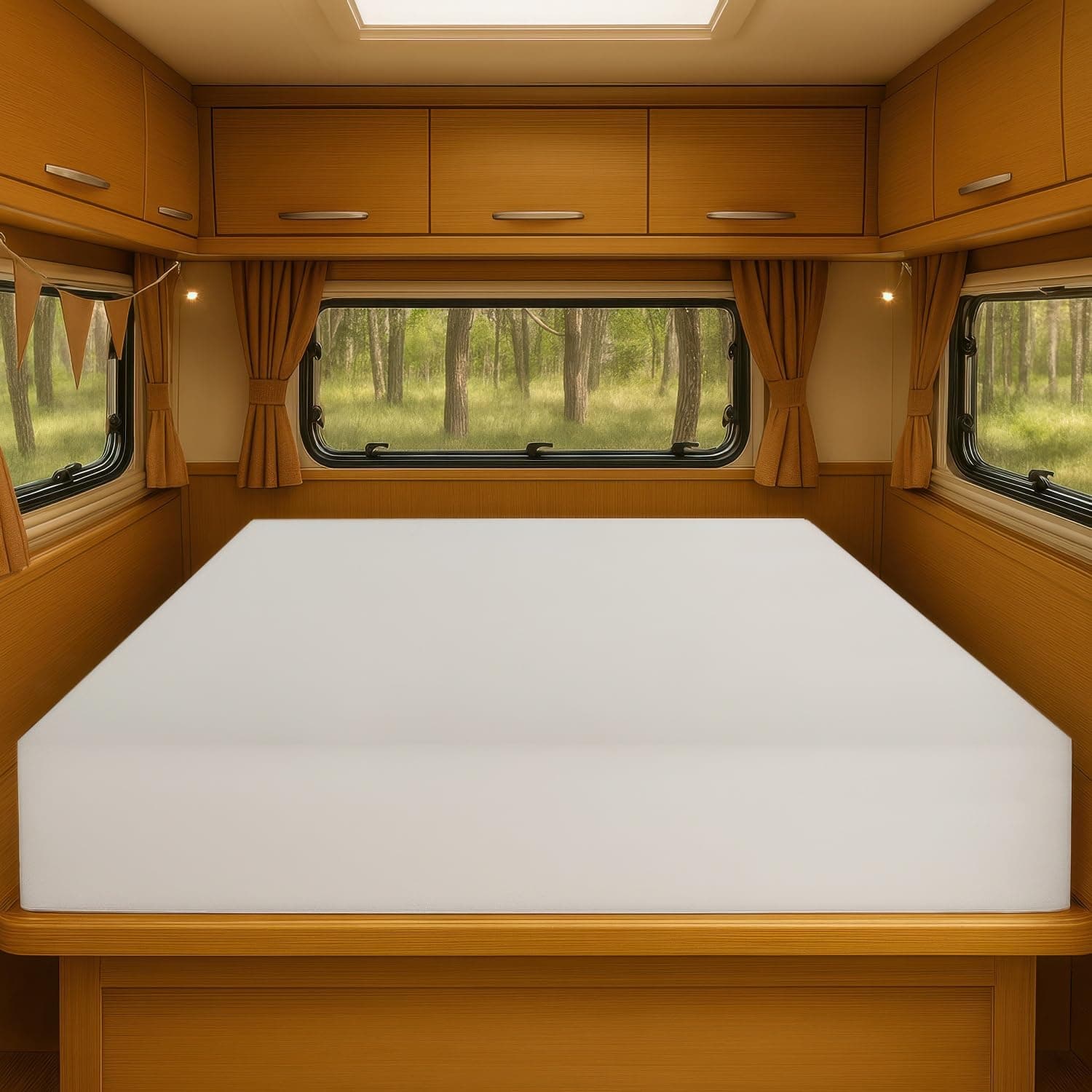 Foamma 5” x 48" x 75", Firm, Mattress Replacement for RV Bunk, Camper, Truck & Travel Trailer, Back Support, CertiPUR-US Certified, Made in USA, Cover Not Included.