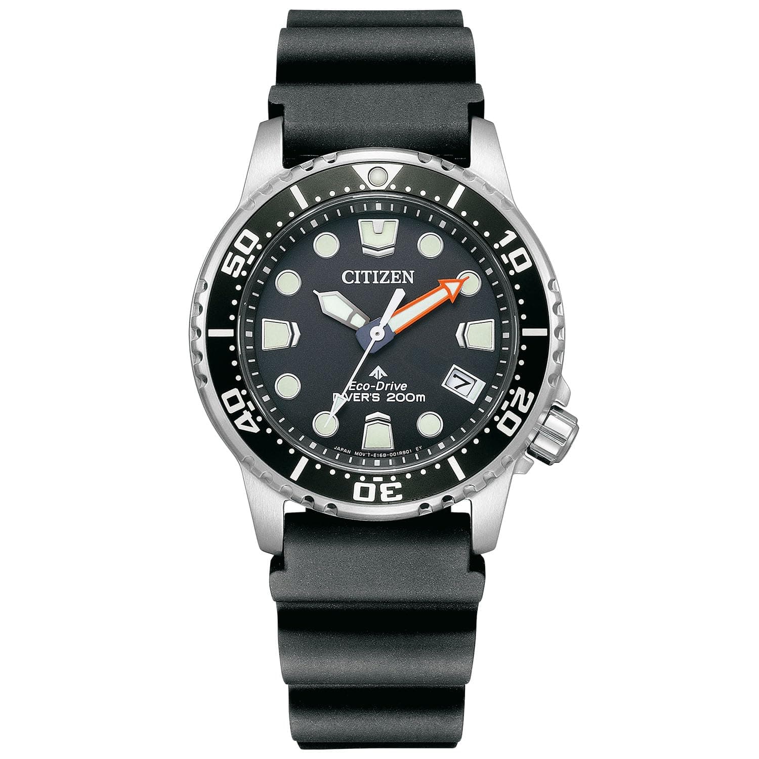 [CITIZEN] 腕時計 PROMASTER EO2020-08E エコ・ドライブ ダイバー200m 防水 メンズ ユニセックス ブラック 黒 日付