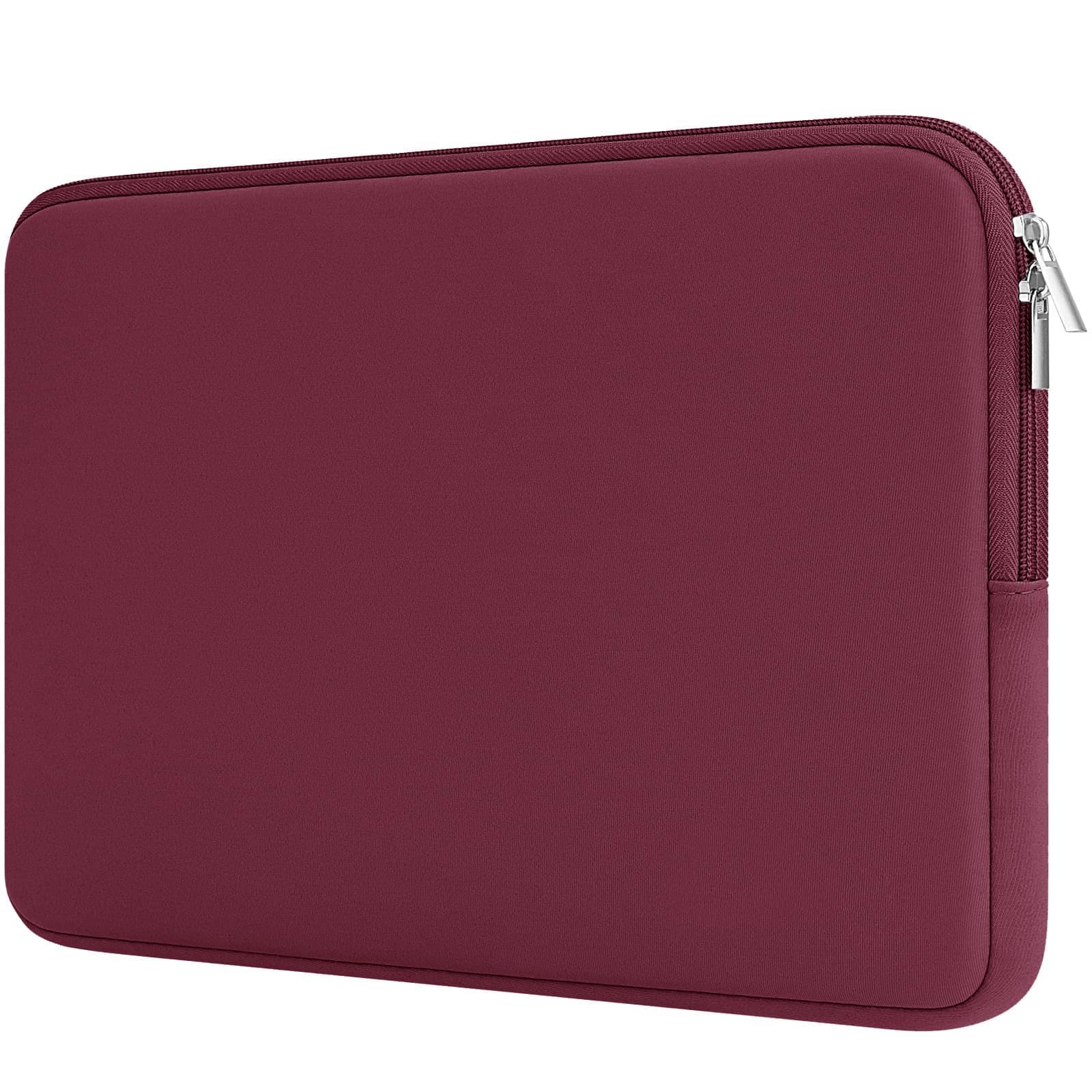 RAINYEAR 13.3 Inch Laptop Sleeve Case Soft Lining Padded Cover, Red