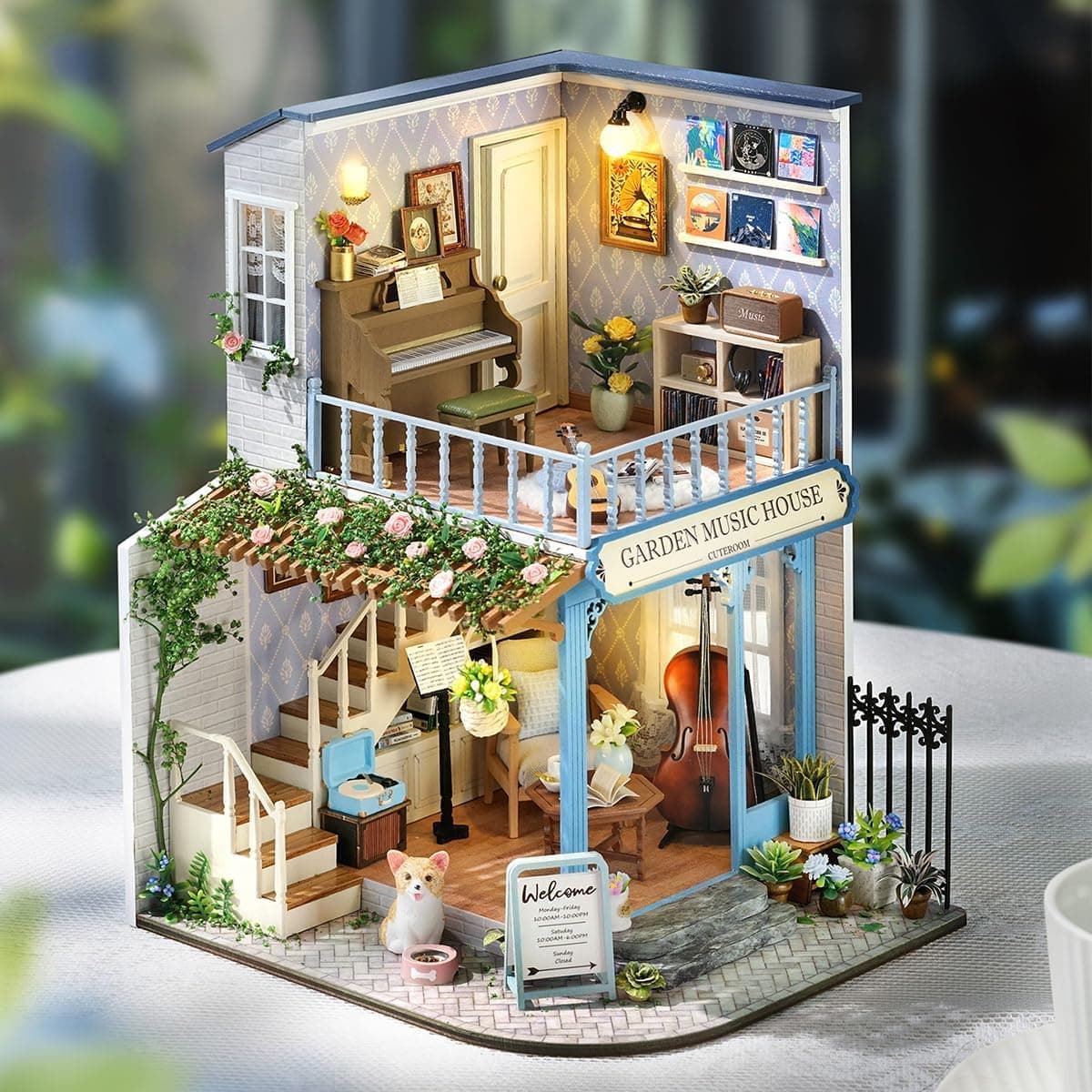 CUTEROOM 3D Wooden Miniature Doll House