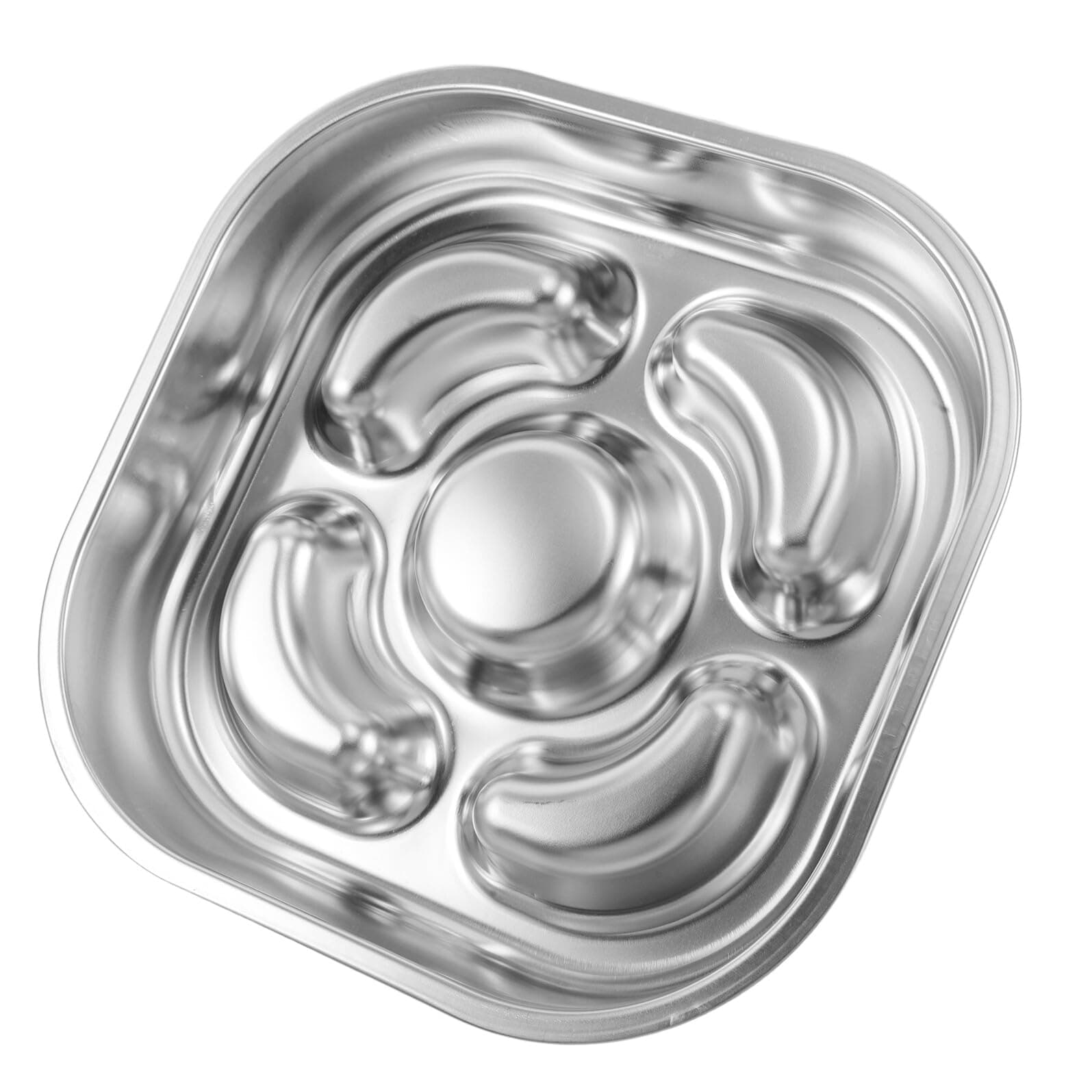 QUMIIRITY Pet Slow Feeder Dog Bowl Stainless Steel Small Medium Slow Eater Bowl for Puzzle Feeding
