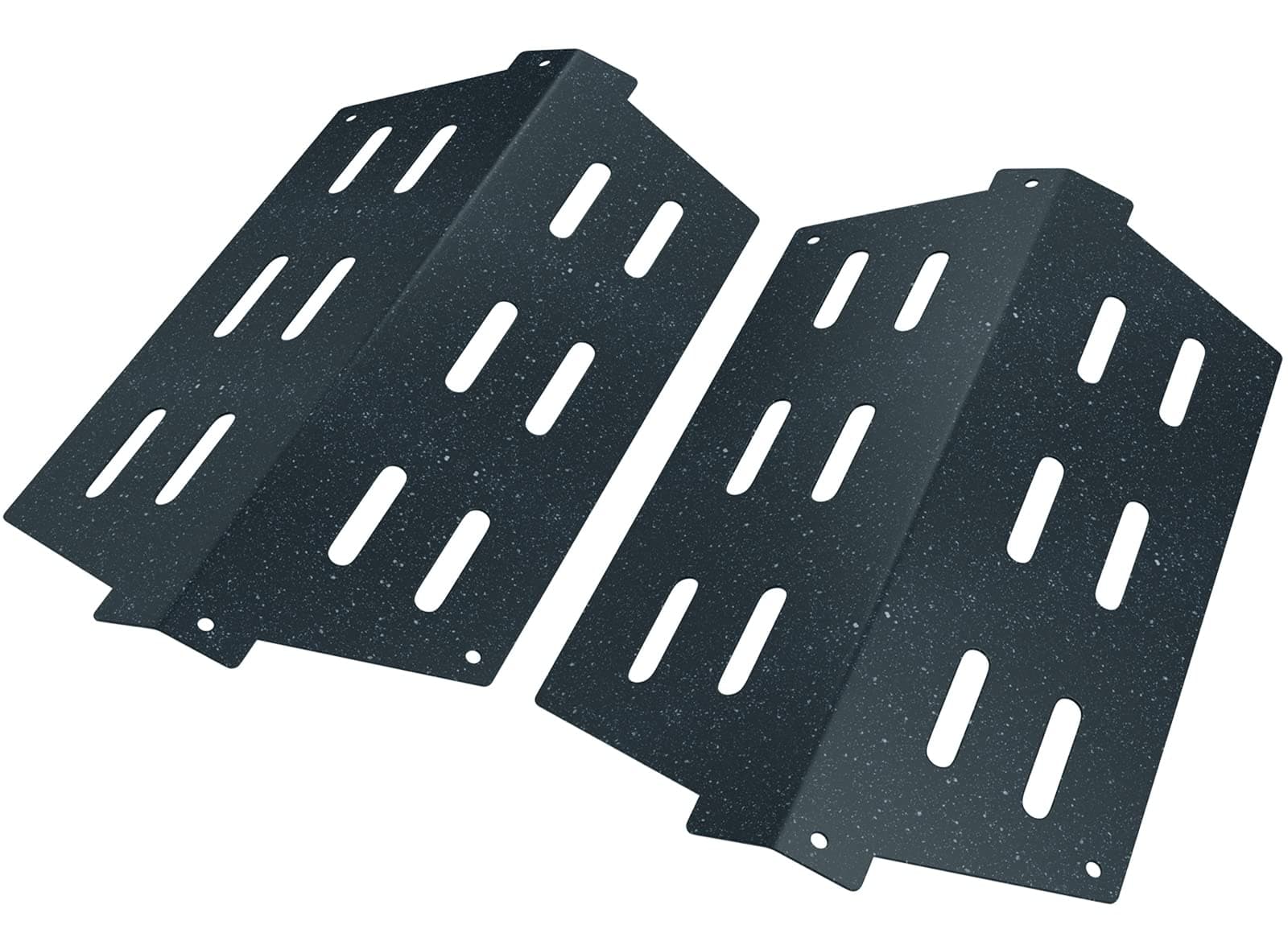 65505 Heat Deflectors for Weber Genesis Grill Parts 300 Series E310 E320 EP310 EP320 EP330 S310 S320 with Front Control Knob, Weber Genesis E330 S330 Parts, for Weber 62756 7622, Porcelain Steel, 2PCS