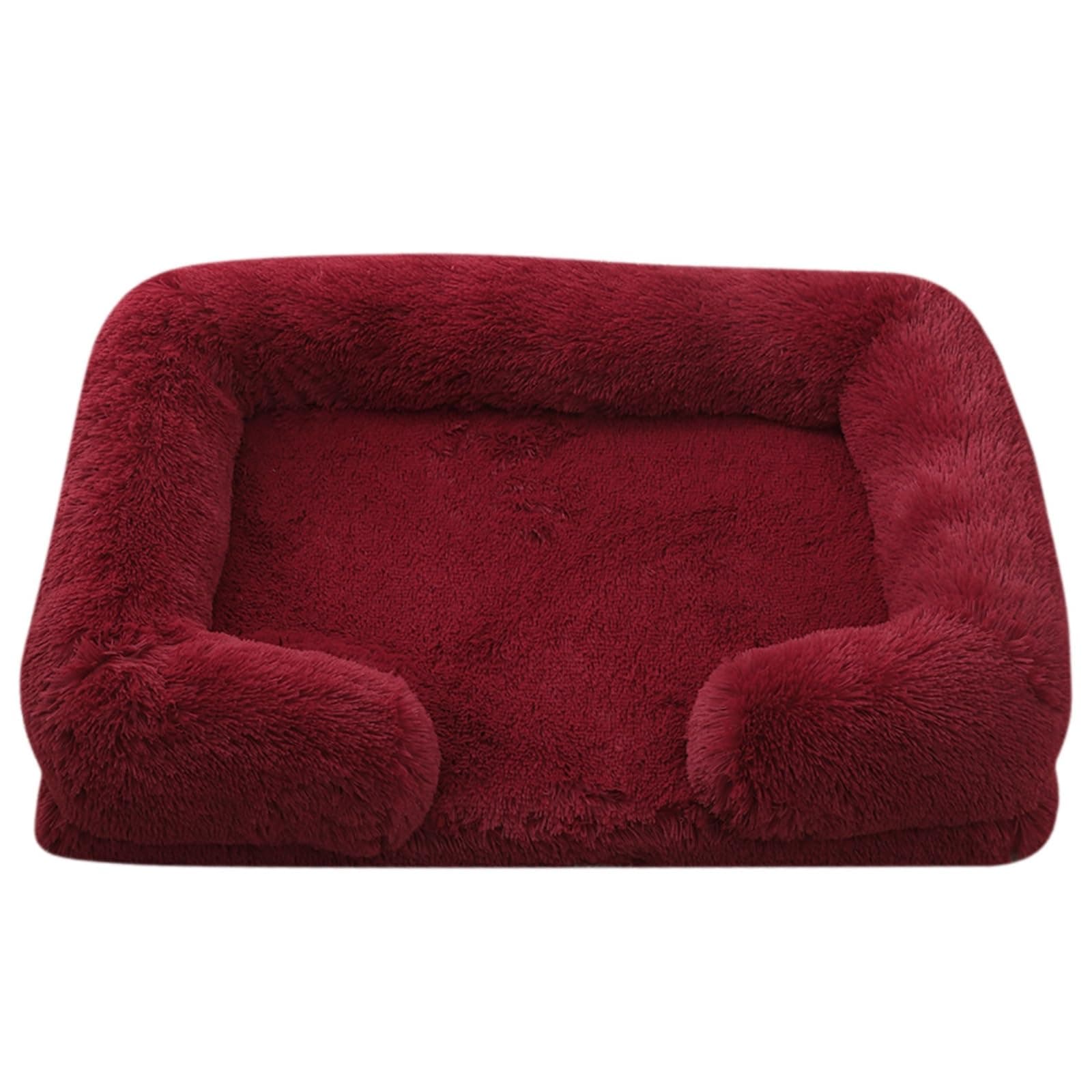 TYMONT Dog Beds Large Sized Dog Orthopedic, Sofa Dog Bed with Waterproof Lining and Nonskid Bottom, Rectangle Washable Dog Bed for Medium Small Dogs and Cats Comfortable (Color : Red, Size : 23 x 18)
