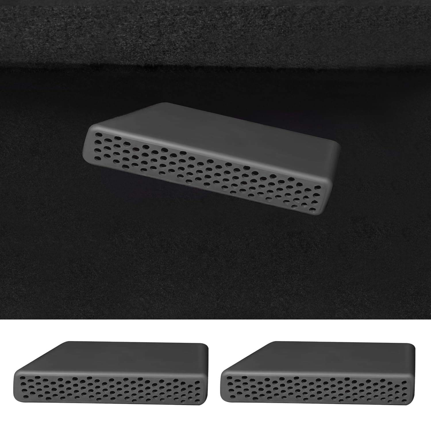 Temmis Car Under Seat Air Outlet Silicone Protection Cover for Toyota Camry 2018-2025, Auto Interior Accessories Vent Protector Cap Set Accessory-Black