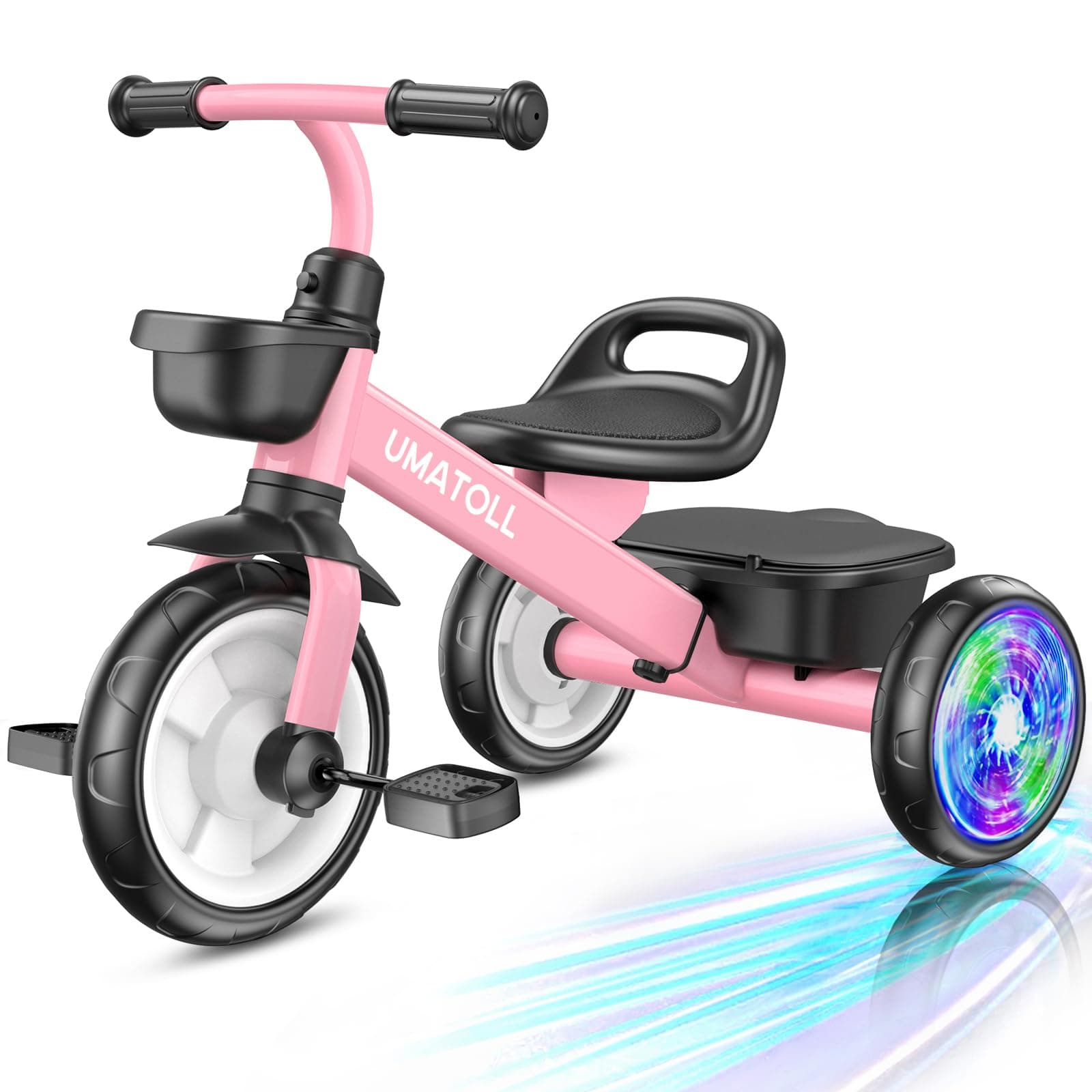 Umatoll Tricycle for Toddler 2-5 Year Old, Birthday Gift for Girls Boys
