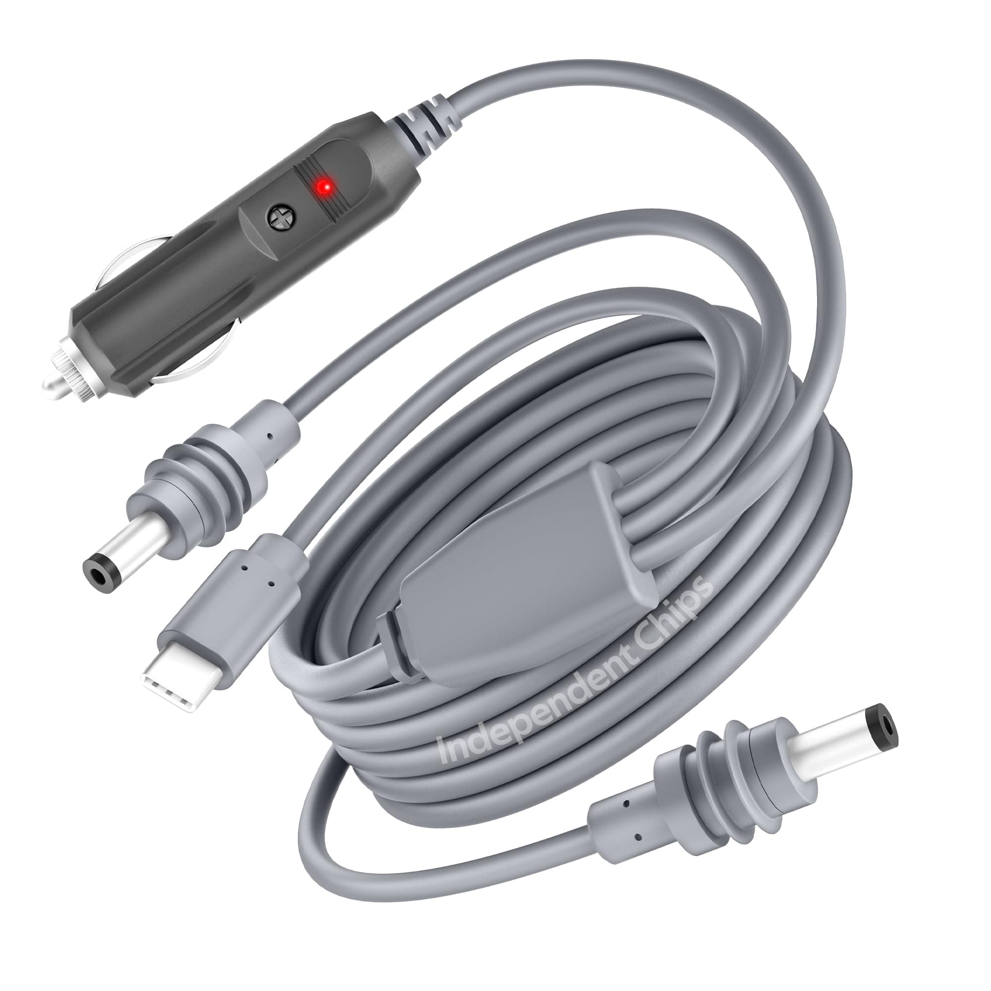 ADINEL Starlink Mini Cable 3 in 1 Starlink Mini USB C to DC Power Cable 100W USB Type-C Car Cigarette Lighter DC Power Cord 18AWG Waterproof Work with 100W+ PD Supply