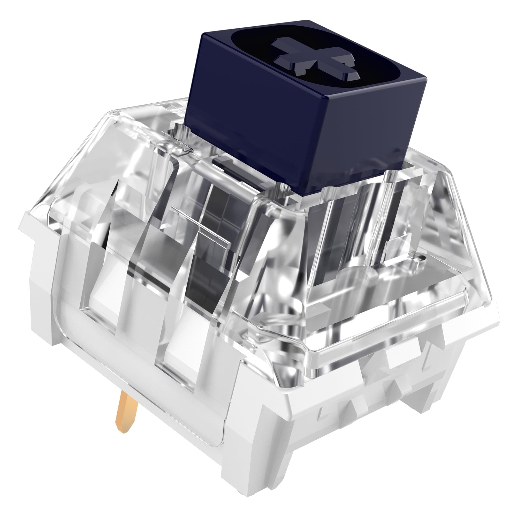 Kailh Box Navy Switches for Mechanical Gaming Keyboard,3-Pin 60gf Clicky/Factory Lubed/IP56 Dust&Waterproof Switches(Kailh Box Navy,36Pcs)