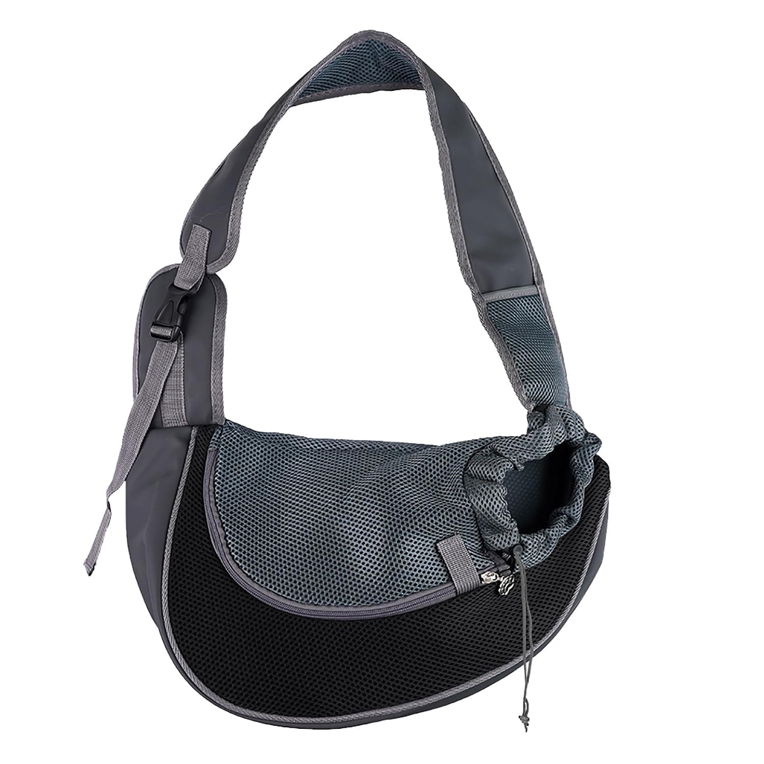 Dog Sling Carrier Hands-Free Dog Bag Puppy Carrying Pouches Bag Cat Outdoor Bag Head Out Shoulder Bag for Dog Outing Bag Pet Carrier Purse Sling Dog Swaddle Soft Side Cat Carrier