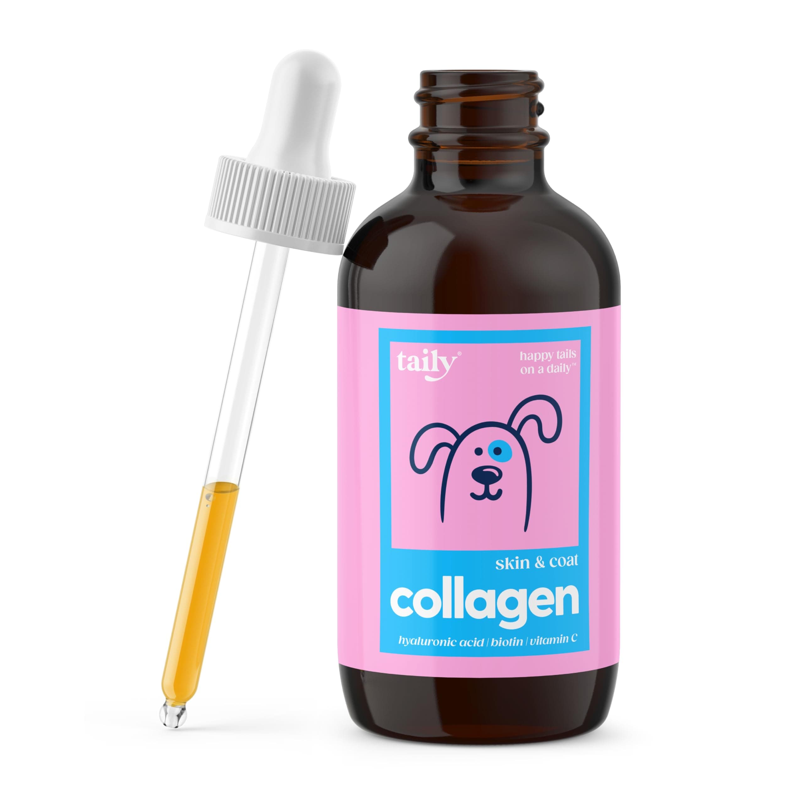 Taily Liquid Collagen for Dogs & Cats, Itch, Coat & Paw Licking Support