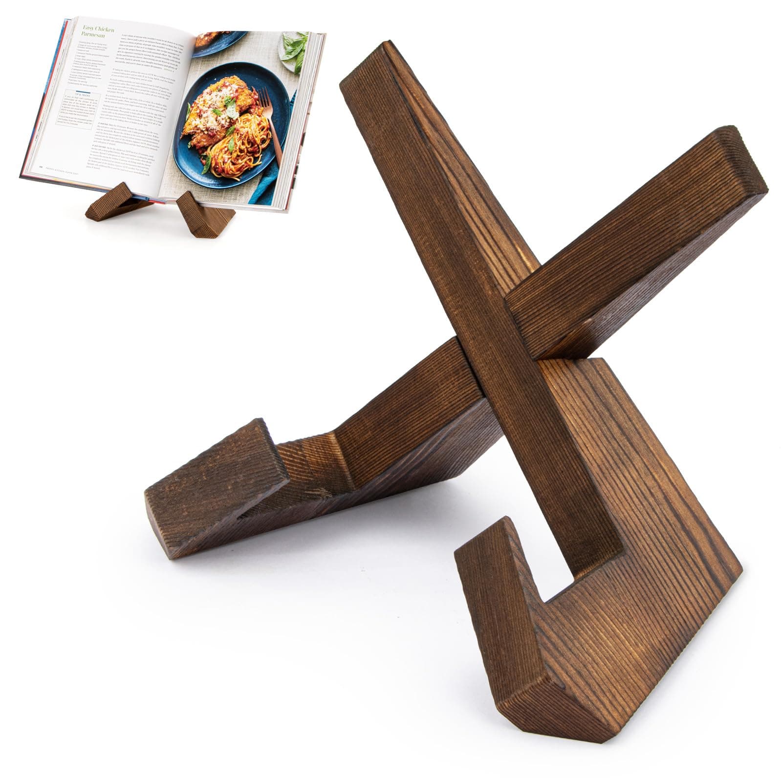 PUERSI Cookbook Stand for Kitchen, Recipe Book Holder for Kitchen Counter