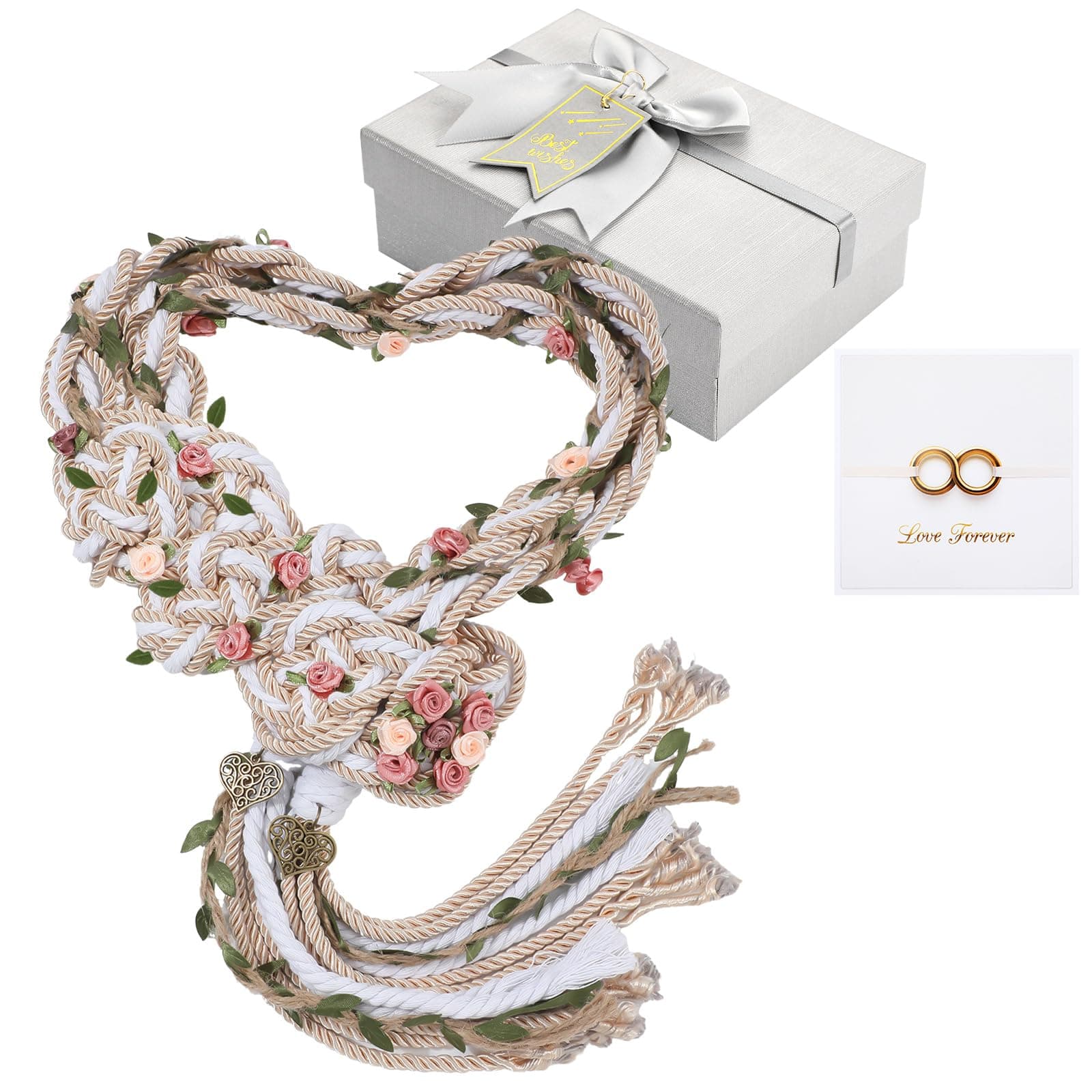 ReliThick Wedding Lasso Handfasting Cord for Wedding Ceremony Rustic Lasso Lazos Cord Traditional Catholic (Gentle Color)