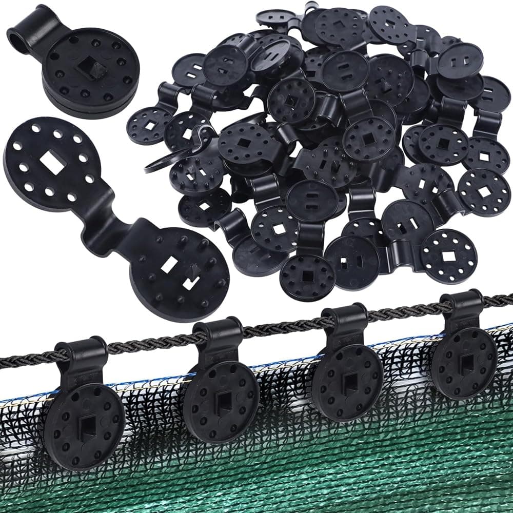 Net Clips, Sunshade Clips, Bird Prevention Netting Clips, Sunshade, Fasteners, Durable, Lightweight, Set of 20, Tent Accessories, Gardening Clips, Windproof Clips, Bird Nets, Blackout Nets