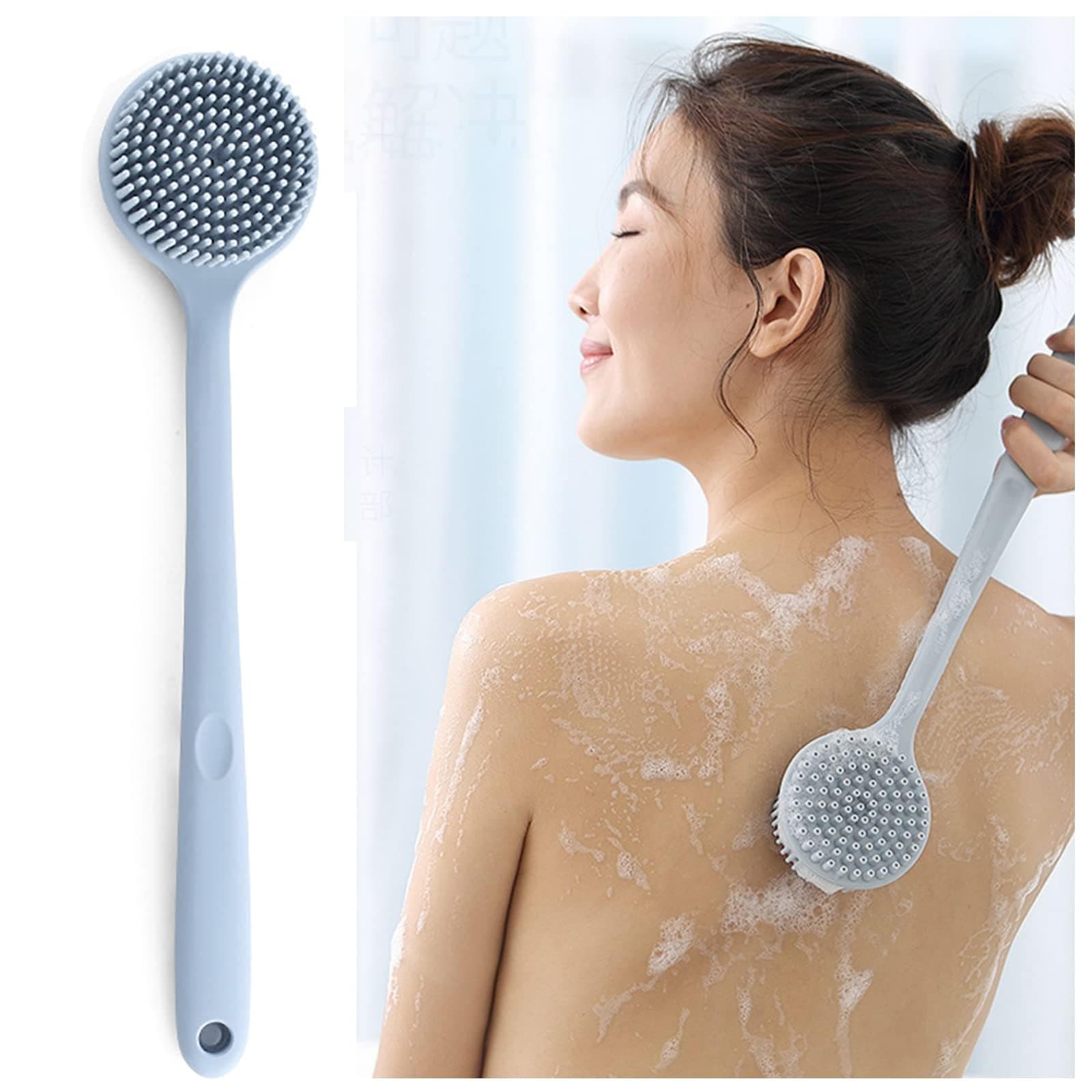 gabani fashion Body Scrubber Shower Brushes with Long Handle Exfoliating Back scrubber bath brush (Multi Color)