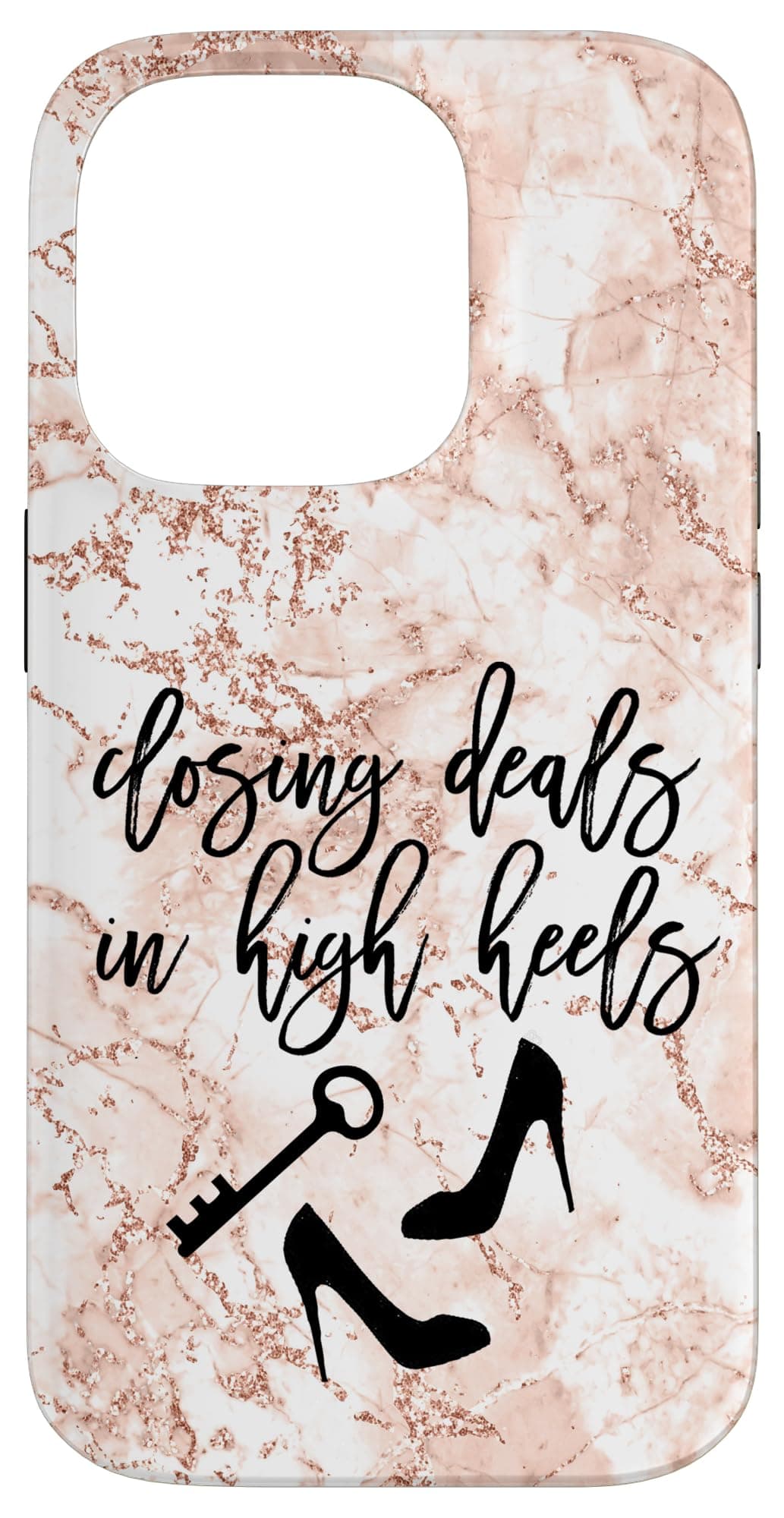 Closing Deals in High Heels Real Estate Agent Women Funny Case for iPhone 14 Pro