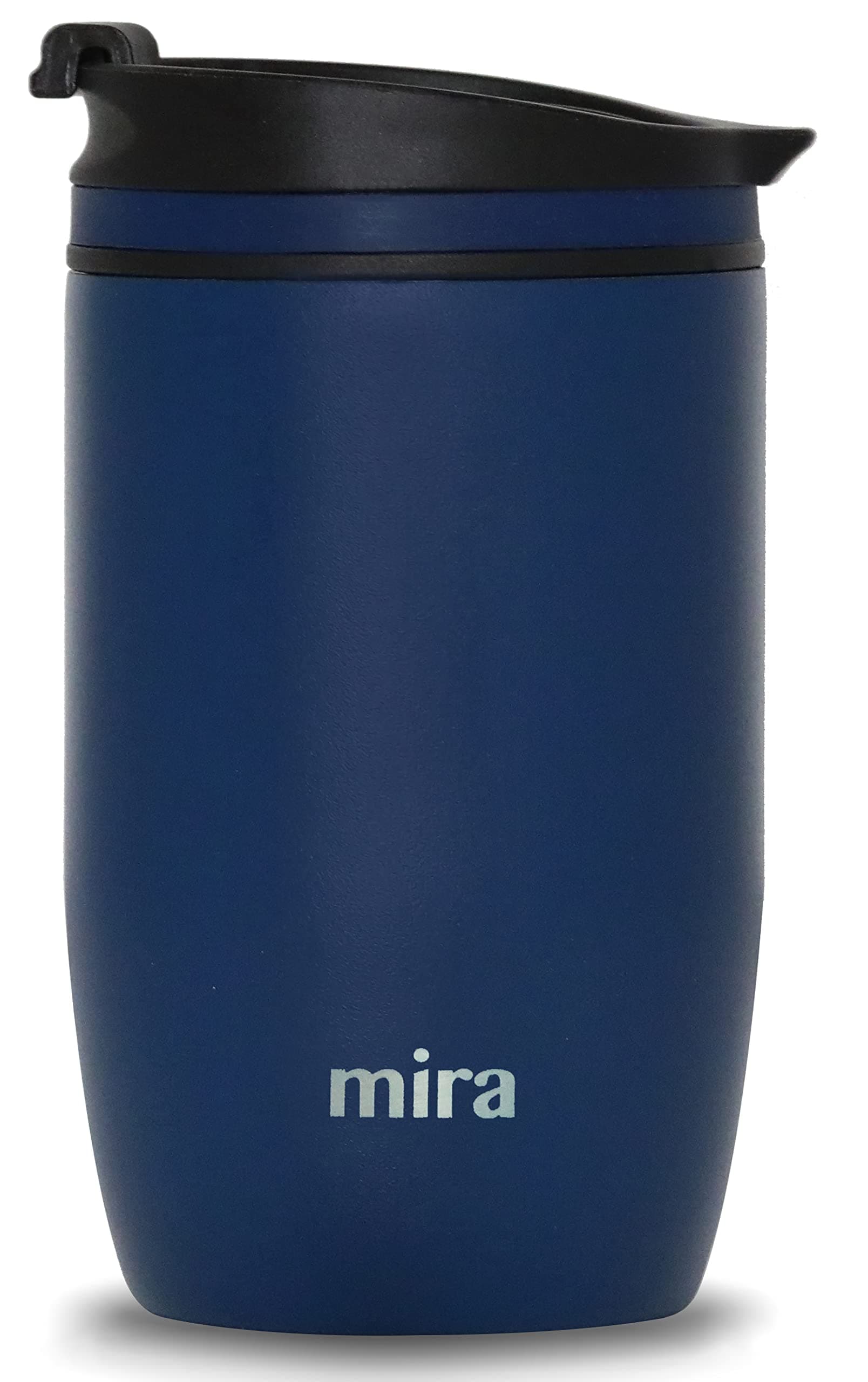 MIRA 12 oz Travel Coffee Mug - Insulated Stainless Steel Tumbler with Screw Lid - Admiral Blue