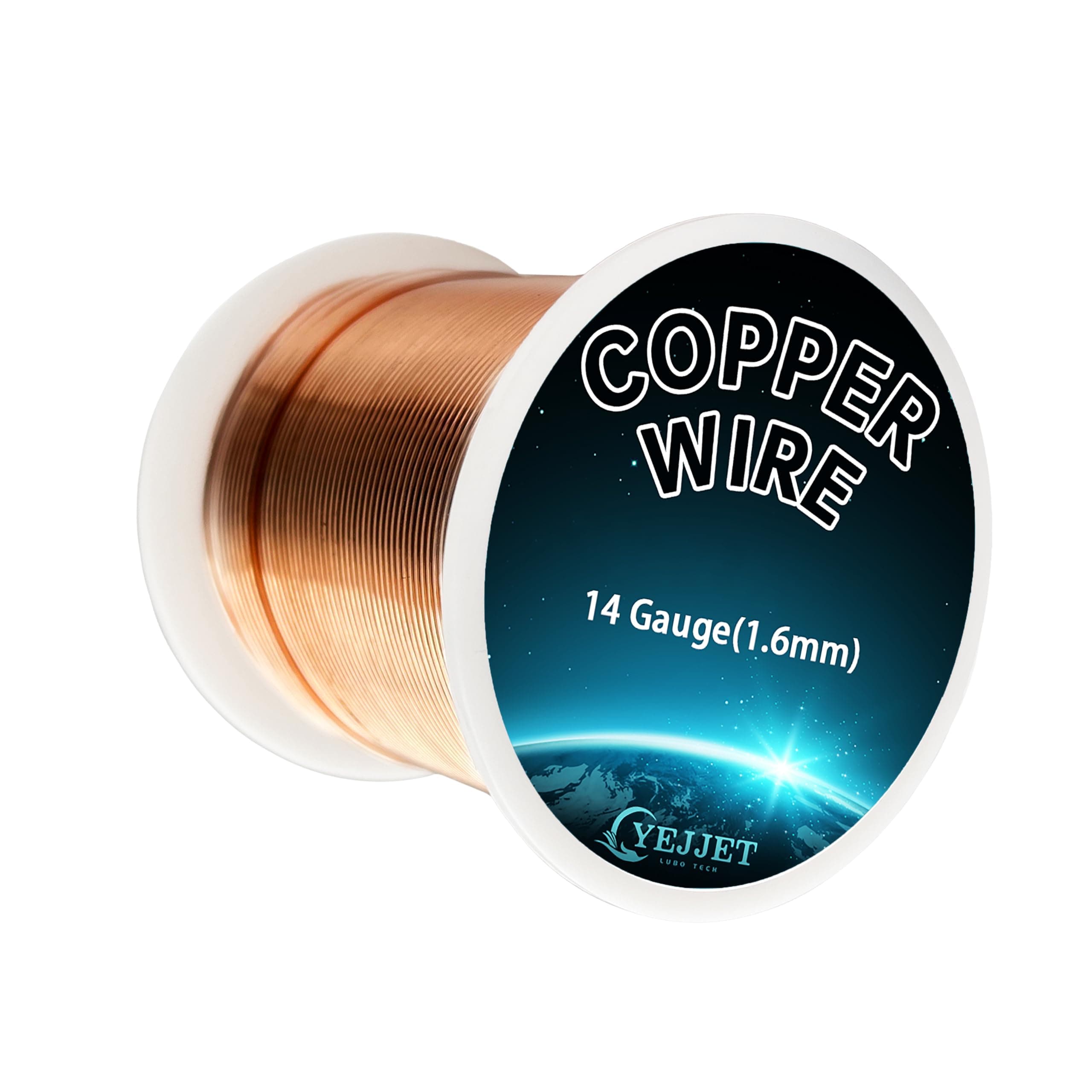 14 Gauge Copper Wire 99.9% Pure for Jewelry Making,1 Pound 80 Ft Copper Wire for Gardening,Art Crafts Design,Electroculture