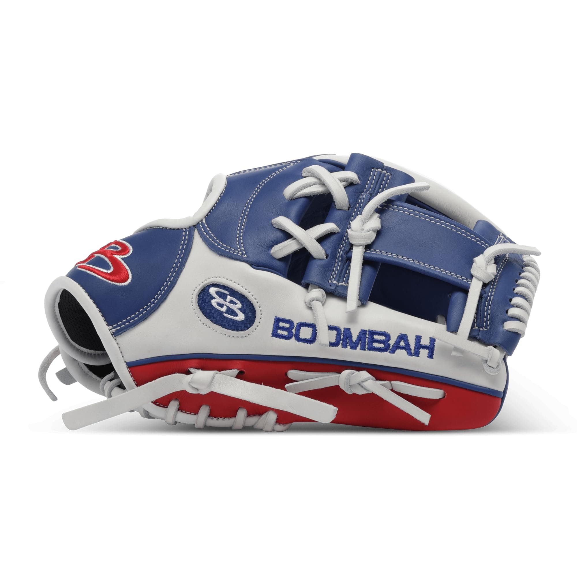 Boombah Baseball Fielding Glove-B3 I-Web Royal Blue/Red/White - Size RHT-12