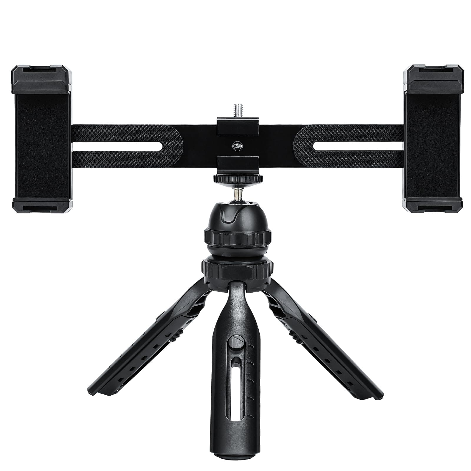 Heliora Dual Phone Mount Video Kit, Tripod Stand for iPhone & Android