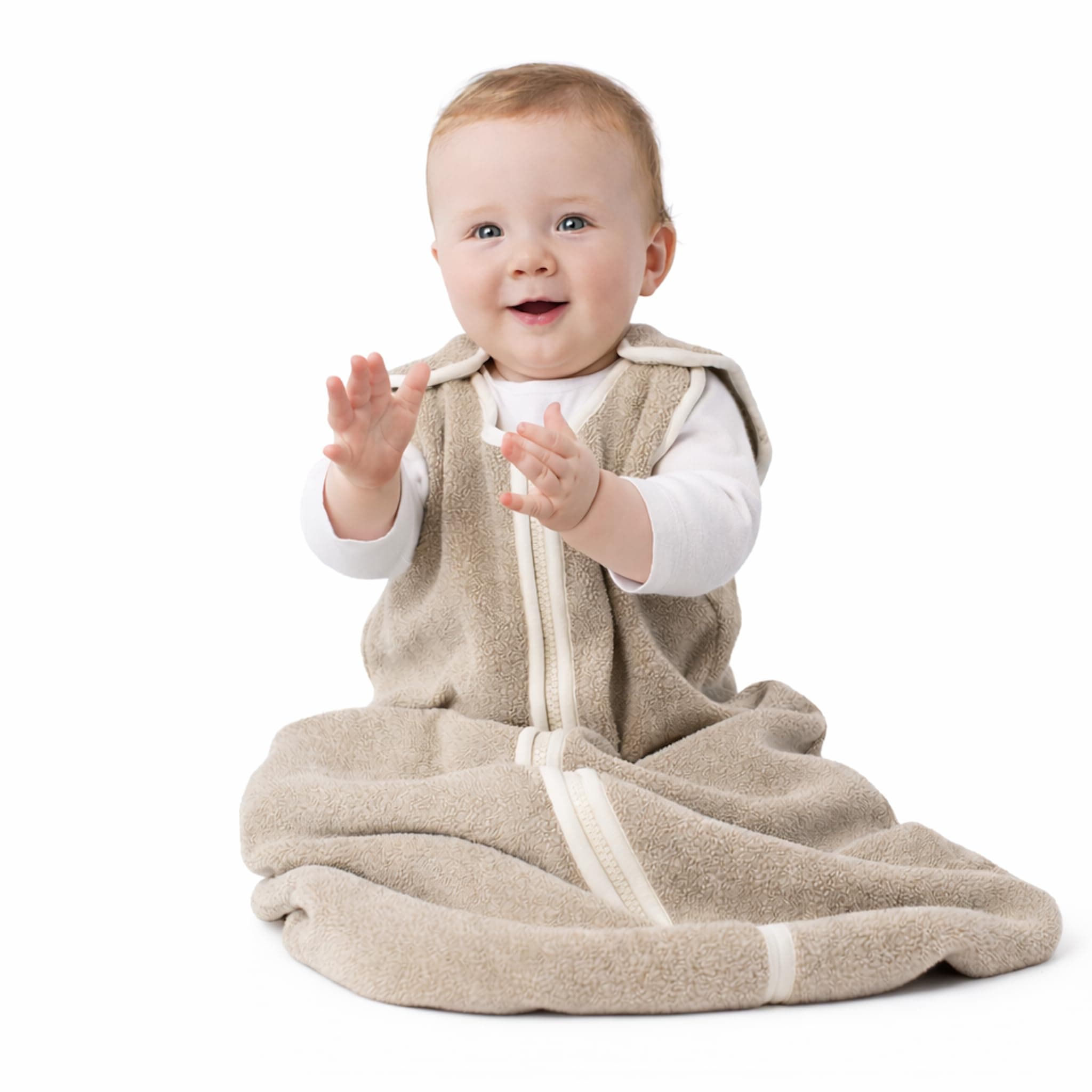 Baby Deedee Sleep Nest Fleece - Baby Sleep Sack 1.2 TOG 18-36 Months, Comfort Sleeping Bag with Soft Polar Fleece & Patented Shoulder Snaps, Toddler Wearable Blanket for Boys & Girls, Mocha Heather