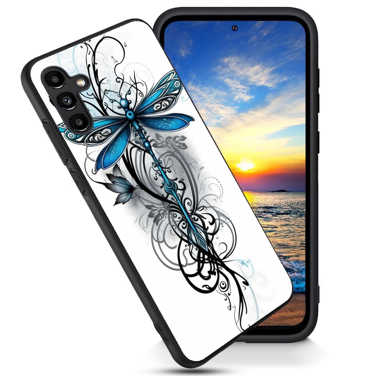 FGDRFGRW Designed for Galaxy S25 5G Case,Soft Frosted TPU Ultra Thin,Shock-Absorption,Anti-Scratch Protective Cover for Samsung Galaxy S25 5G 6.2",Dragonfly