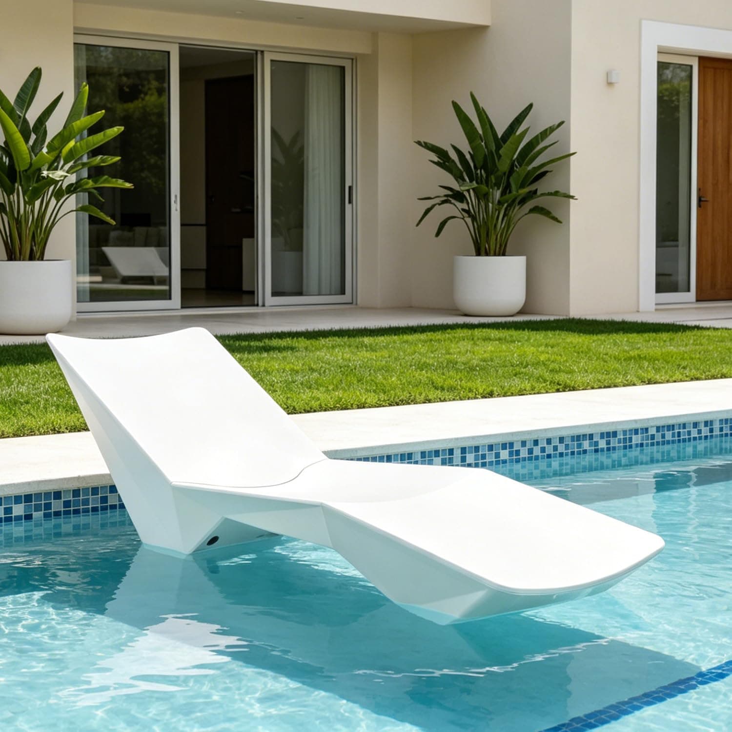 in Pool Lounge Chairs, Pool Lounge Chairs, Use in Pools with Shelves Up to 9 Inches Deep, Weather-Resistant Design,Tanning Chairs for Sun Shelves, Poolside & Beach Lounge for Outdoor Relaxation