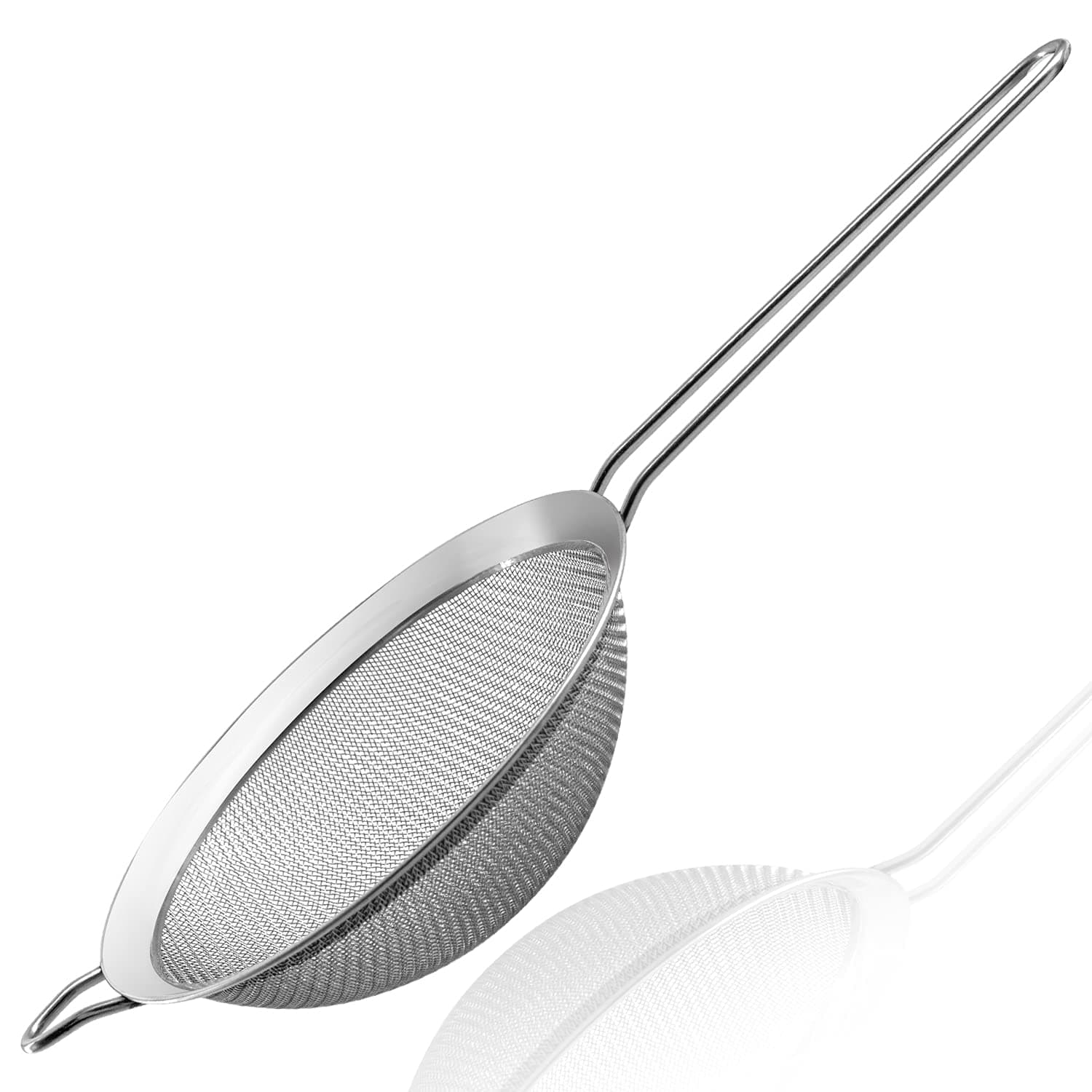 Anaeat Fine Mesh Strainers - Premium Stainless Steel Colander Sieve Sifters, with Durable Mesh and Sturdy Handle, Excellent for Sifting Dry Ingredients, Flour, Pastas, Rice, Tea (4.73"