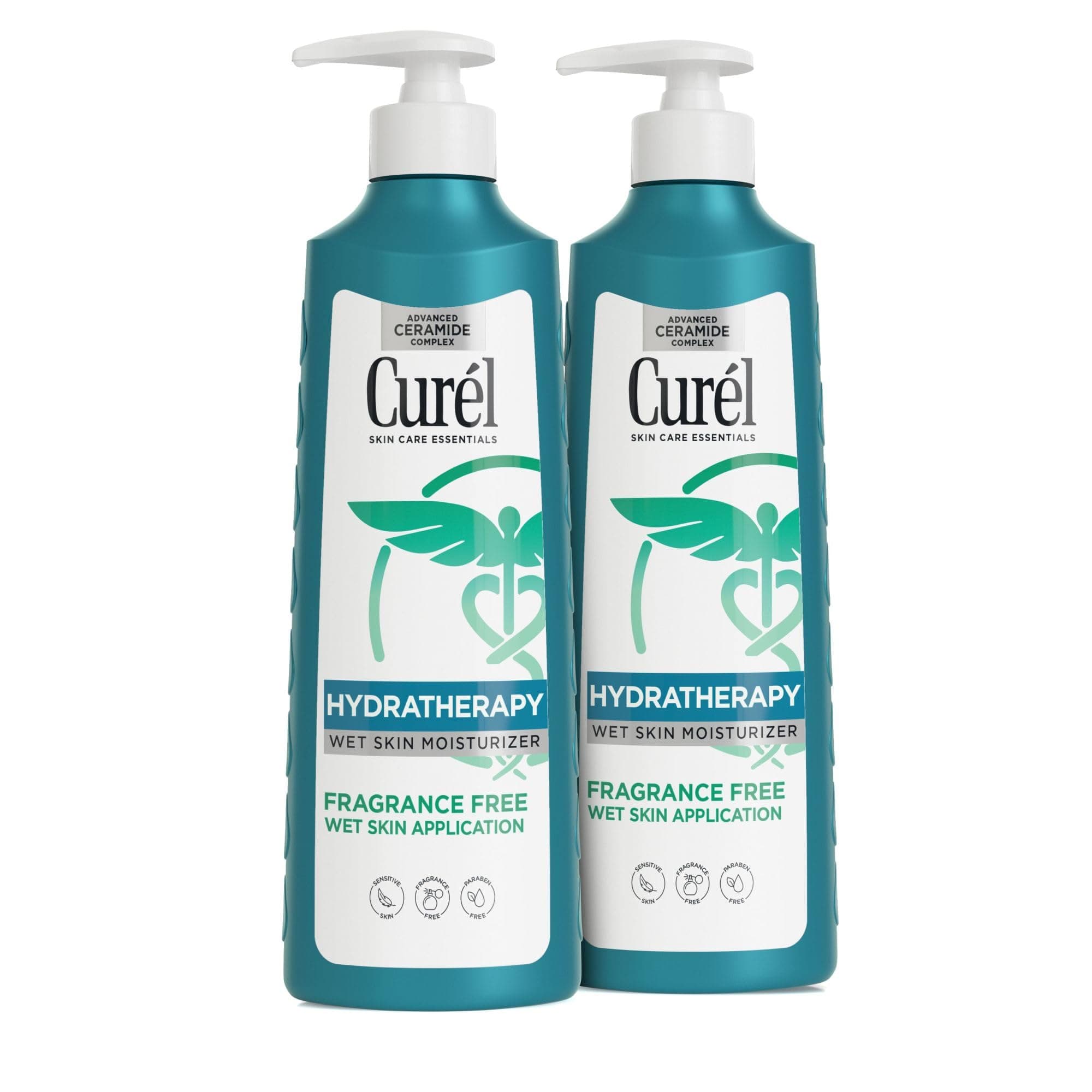 Hydra Therapy In Shower Lotion, Wet Skin Moisturizer for Dry or Extra-dry Skin, with Advanced Ceramide Complex, 12 Oz, Pack of 2