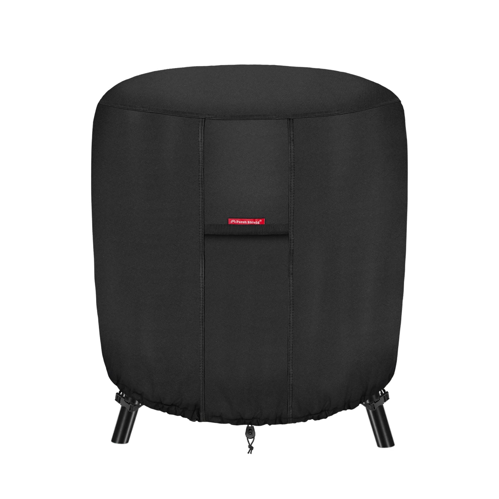 Porch Shield Fire Pit Cover Waterproof Outdoor 600D Round Firepit Cover for Ikuby Globe Fire Ball - 36"D x 34"H, Black
