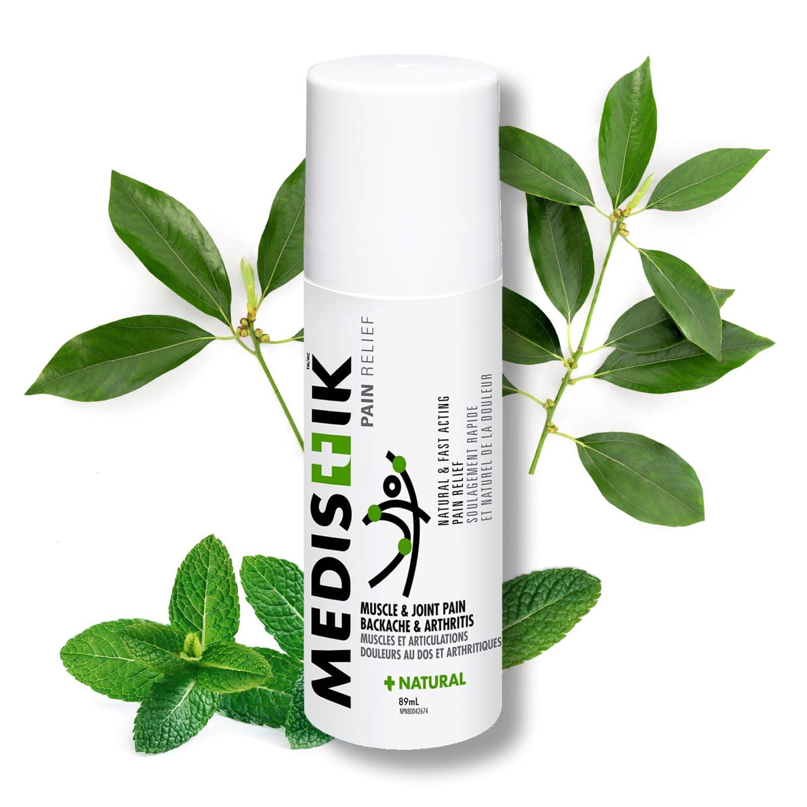 MEDISTIK ICE Roll-On - Natural & Fast Acting Pain Relief Gel for Muscle, Joint Pain, Backache & Arthritis Pain Management
