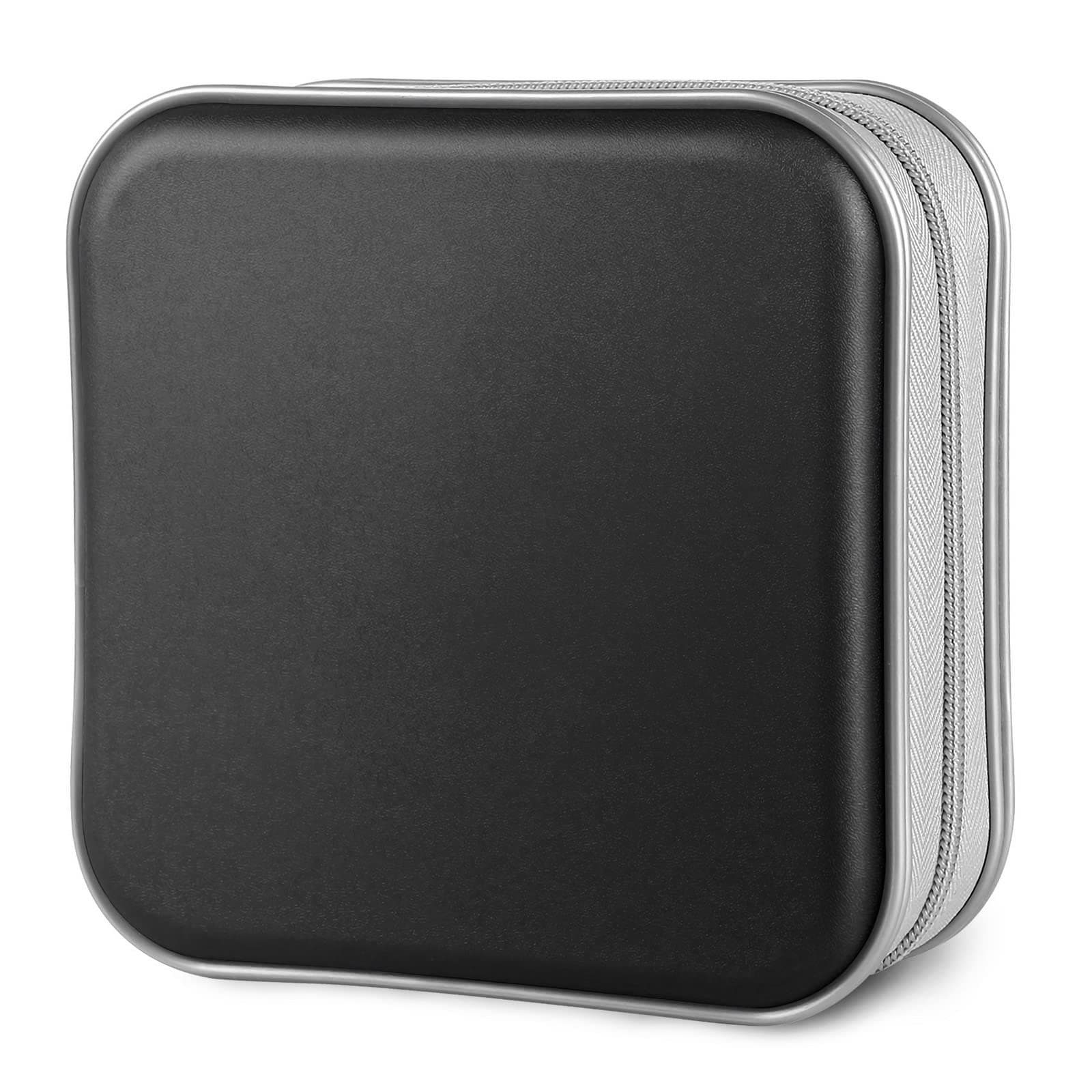Siveit CD/DVD Cases 40 Capacity Disc Storage Binder for Car(Black)