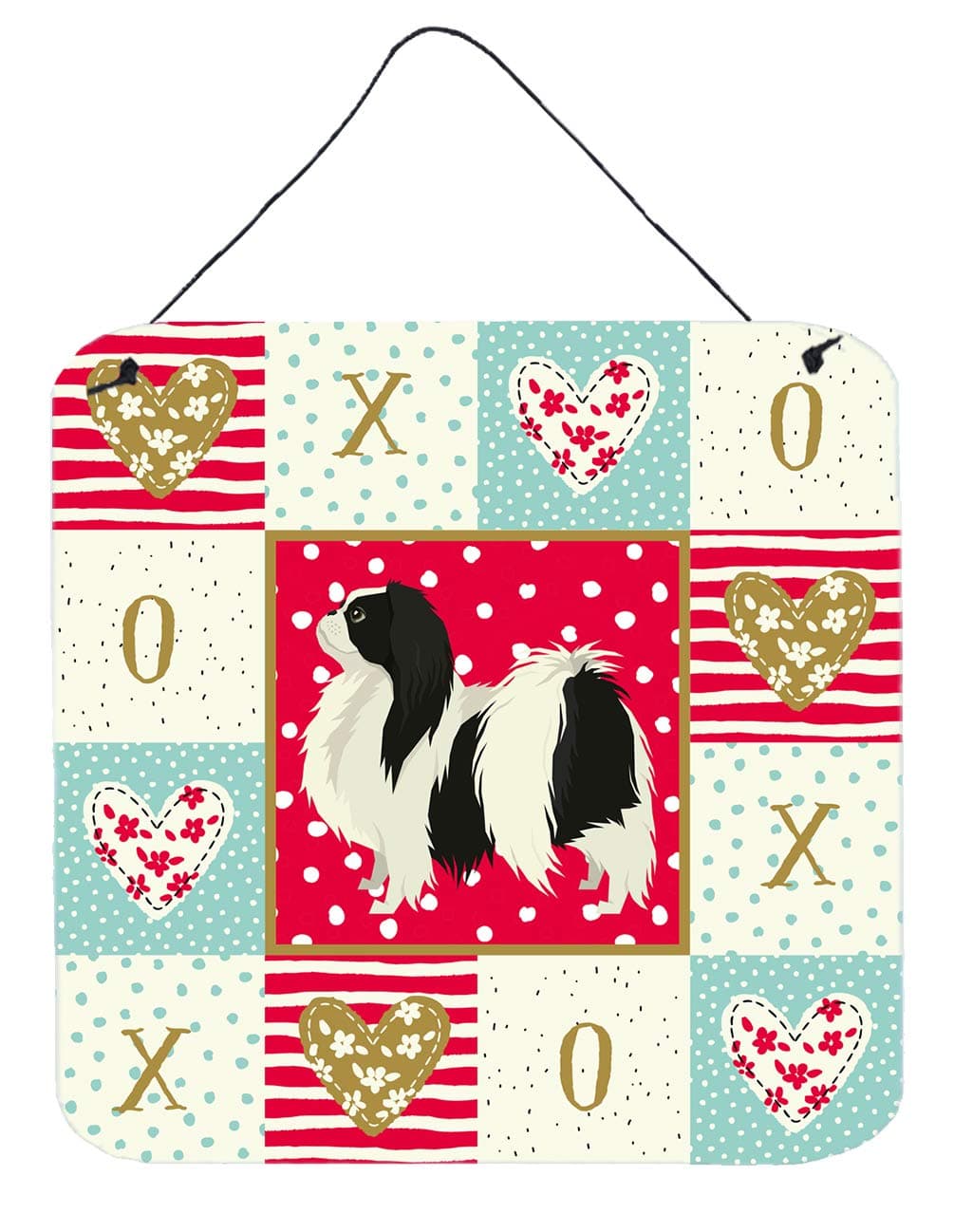 Caroline's Treasures Japanese Chin Love Door Hanging Prints wall-decor, Multicolor