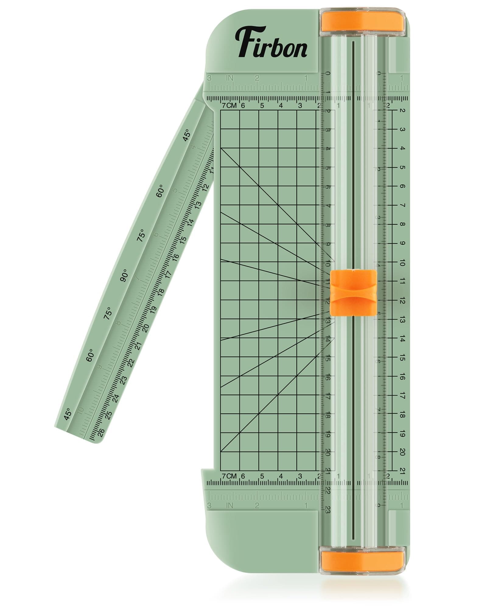 Firbon A5 Paper Cutter, Small Straight Paper Trimmer with Side Ruler