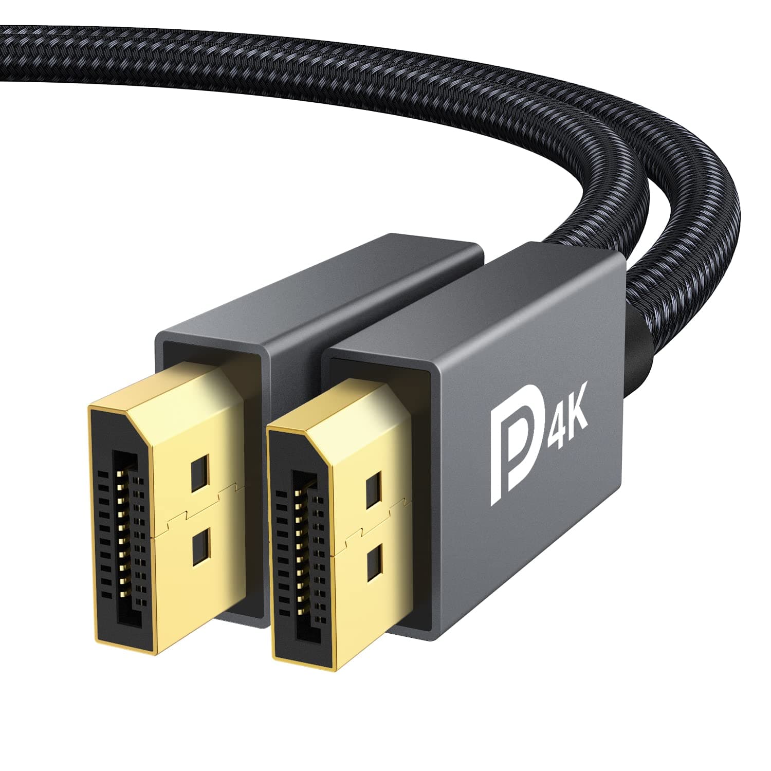 VESA Certified DisplayPort Cable, iVANKY DP Cable 6.6ft/2M, [2K@165Hz, 2K@144Hz, 4K@60Hz] High Speed Braided DisplayPort to Display Port Cable Compatible PC, Laptop, TV - Slim Aluminum Shell, Grey