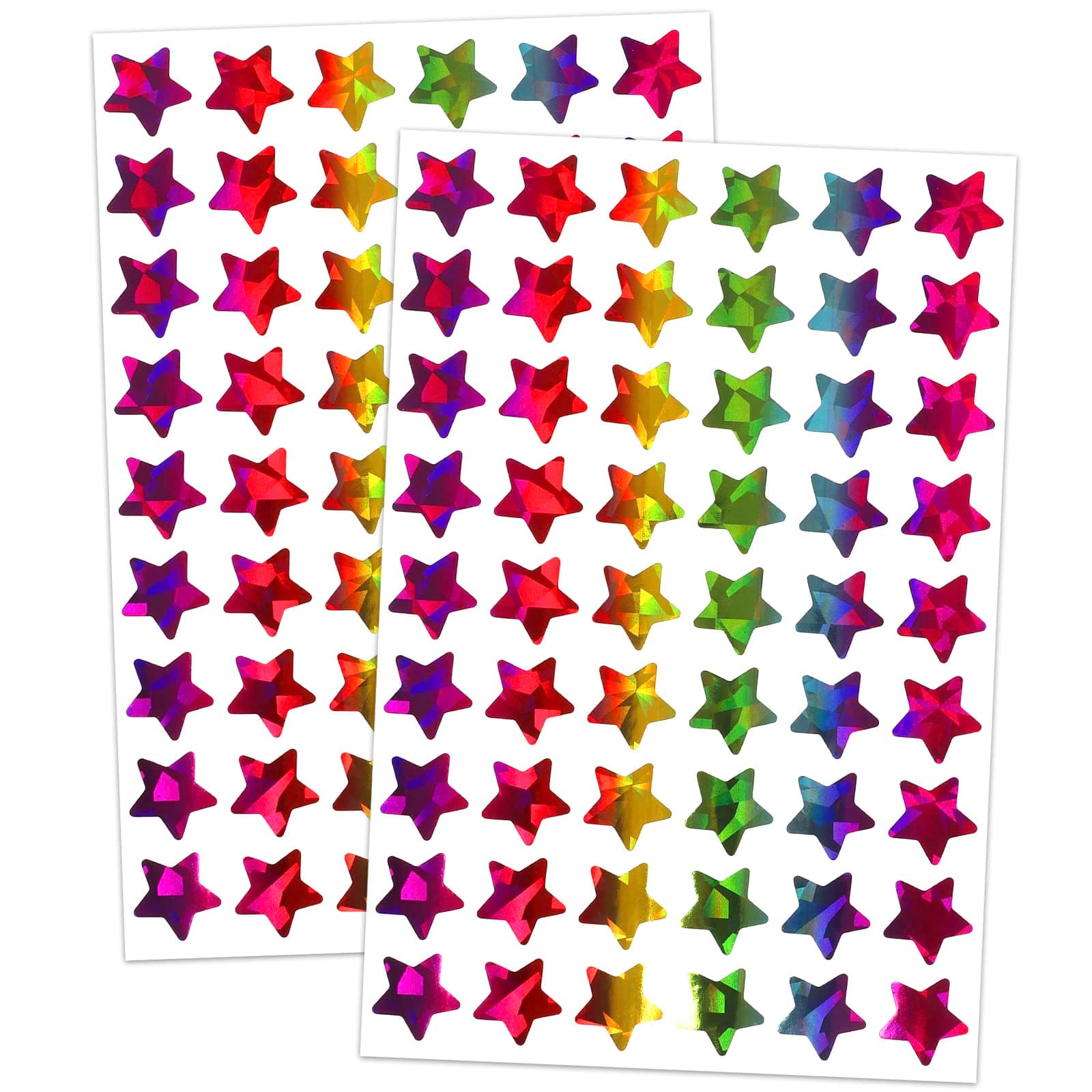 Lrogoe 1620 Holographic Rainbow Small Star Stickers for Kids Reward, Behavior Chart, Student Planner and School Classroom Teacher Supplies, 0.6" Diameter