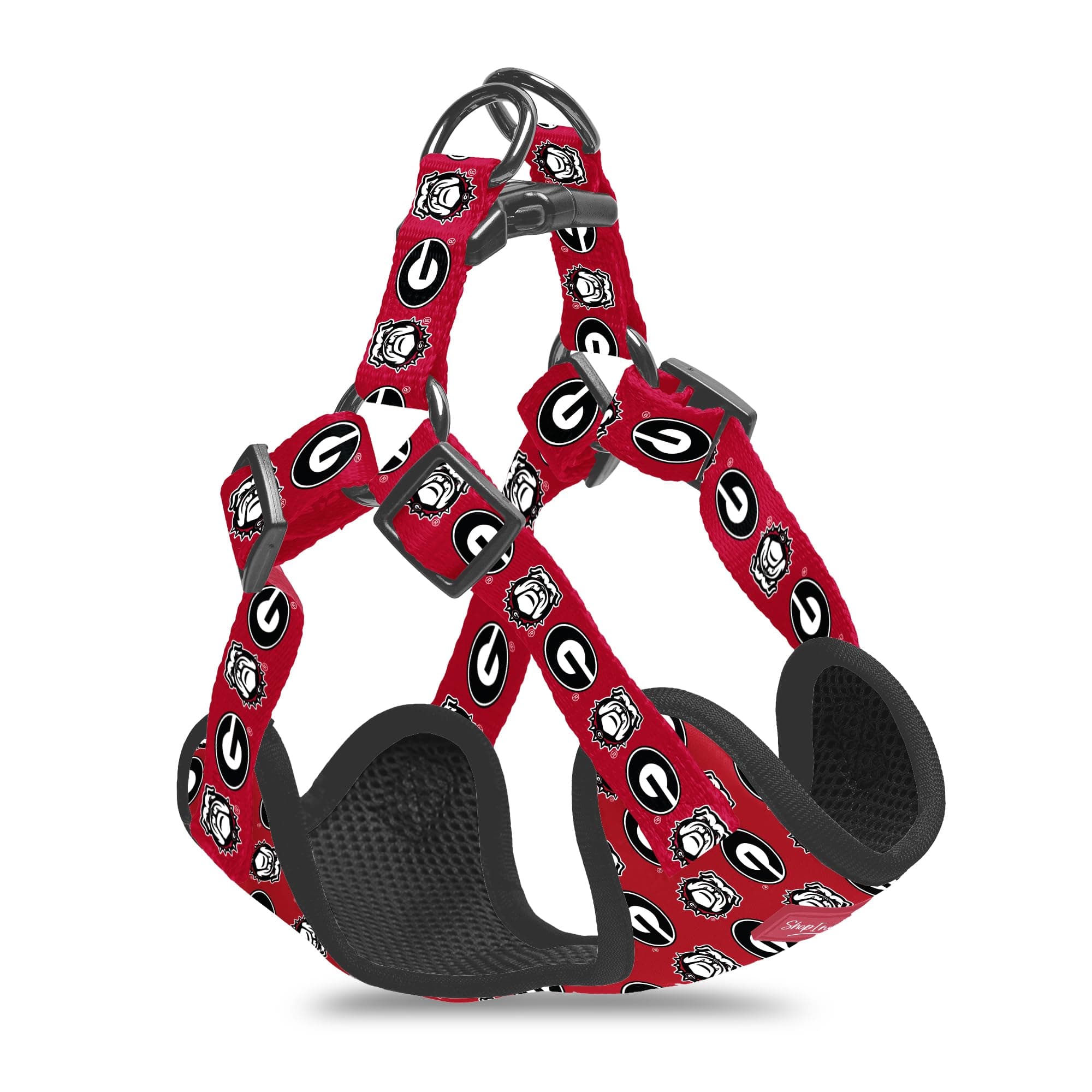 Georgia Bulldogs NCAA Officially Licensed Dog Step-in Harness - Adjustable, Comfortable, Sturdy and Long Lasting - Great Gift Idea! (Medium)