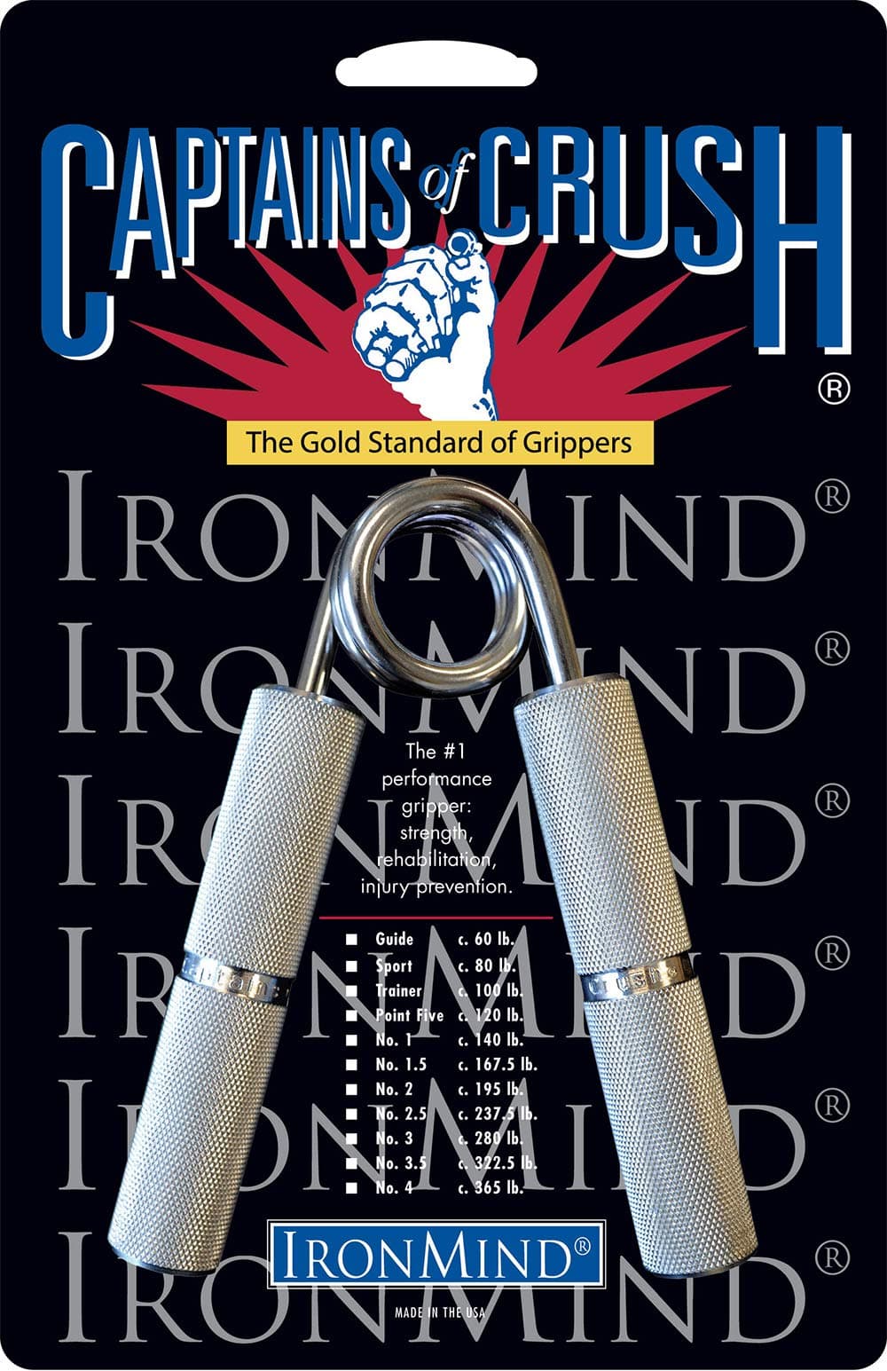 IronMind - Captains of Crush hand grippers (CoC Sport c. 80 lb 36kg)