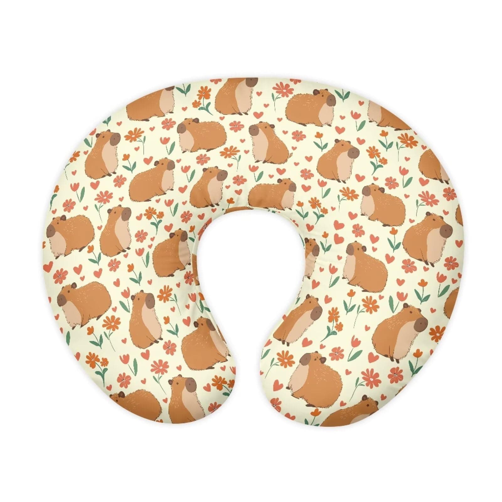 Drnuikhe Ultra Soft Nursing Pillow Covers Frog Breastfeeding Pillow Slipcover U-Shaped Feeding Pillow Covers,Tummy Time,Baby Sitting Support,Pillow Cover Only