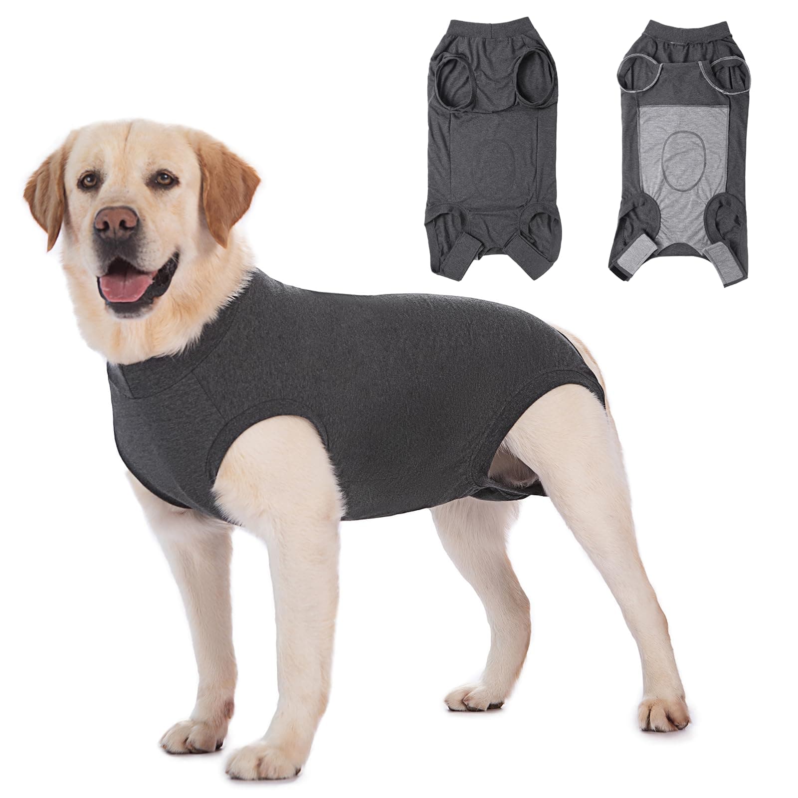 Axcimond Dog Recovery Suit Dog Onesie After Surgery Female Male Small Medium Large Dogs Surgical Recovery Suit Doggie Onesie Prevent Licking Spay Suits Chien Post Operation Dog Cone Collar Alternative