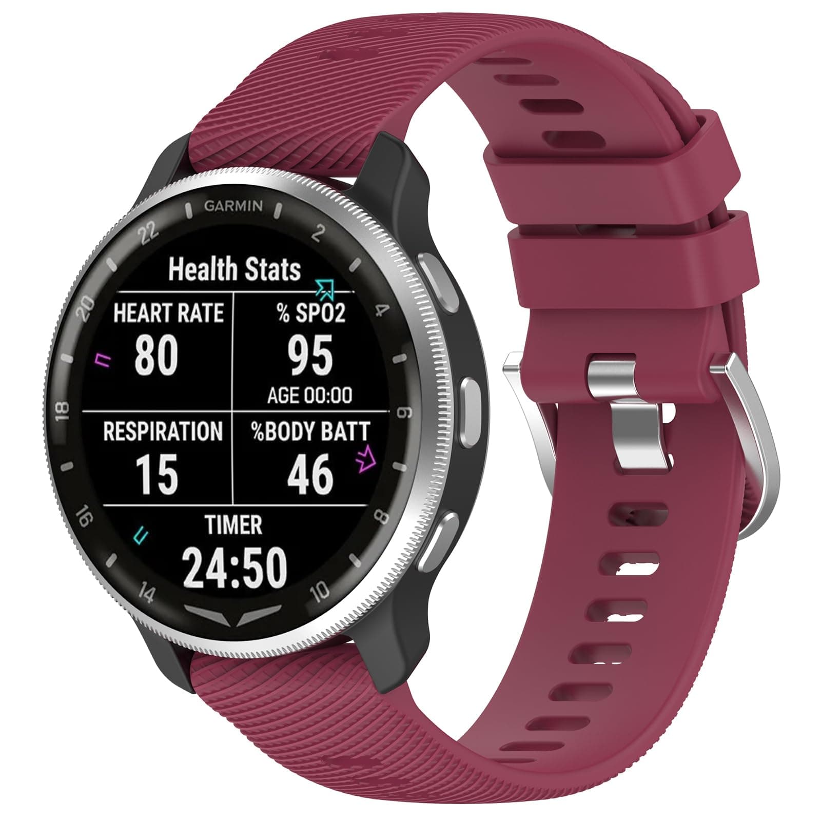 CORXEFXEF Fit for Polar Ignite 3 Watch Bands Women Men, 20mm Adjustable Sport Silicone Replacement Bands Straps Wristbands Fit for POLAR Ignite/POLAR Unite/POLAR Pacer (Wine Red)