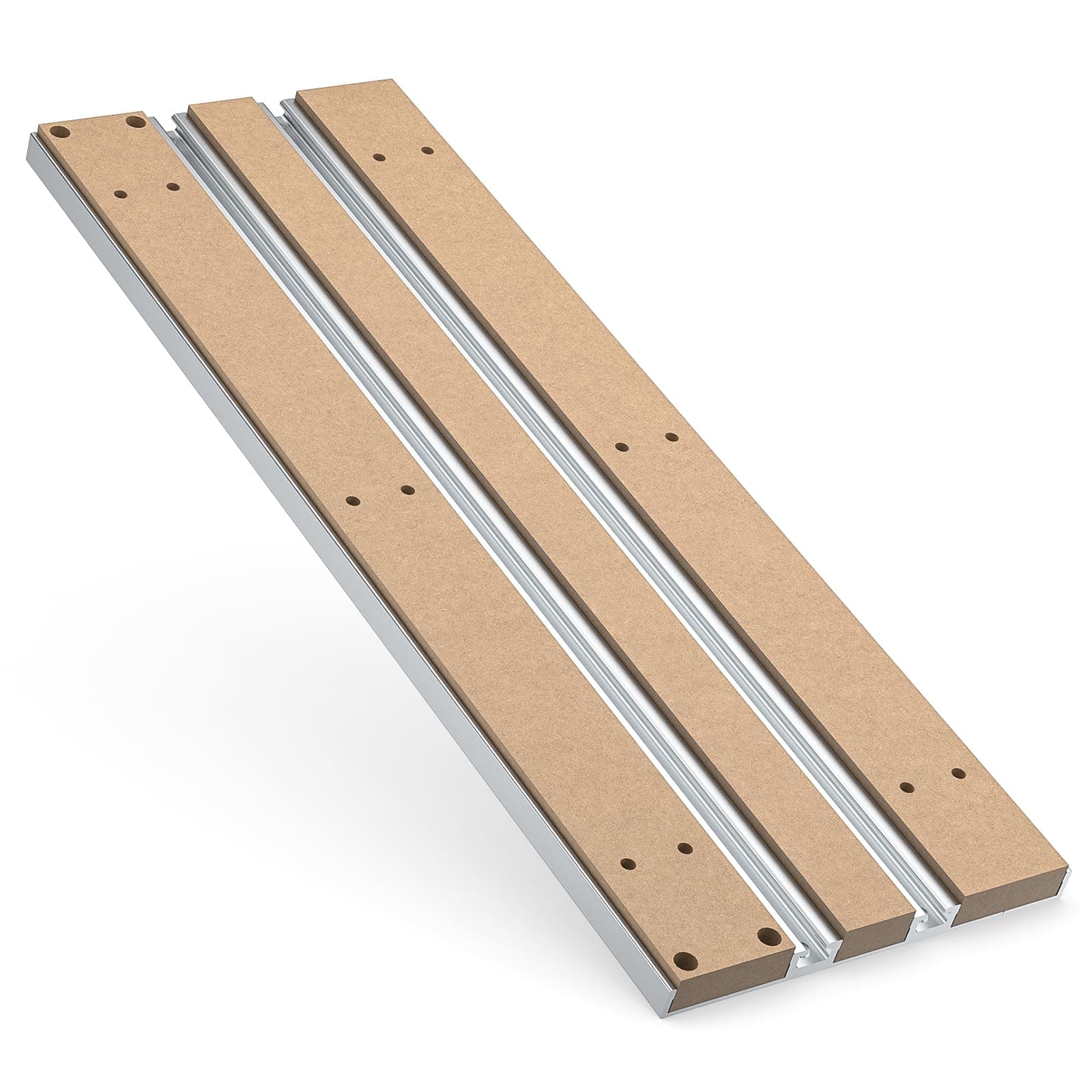 SainSmart Genmitsu 2040 Aluminum & MDF Hybrid Spoilboard Table for 4040 Reno CNC Router Milling Machine, Expand The Work Area to X-600 x Y-400mm (15.7’’ x 31.5’’)