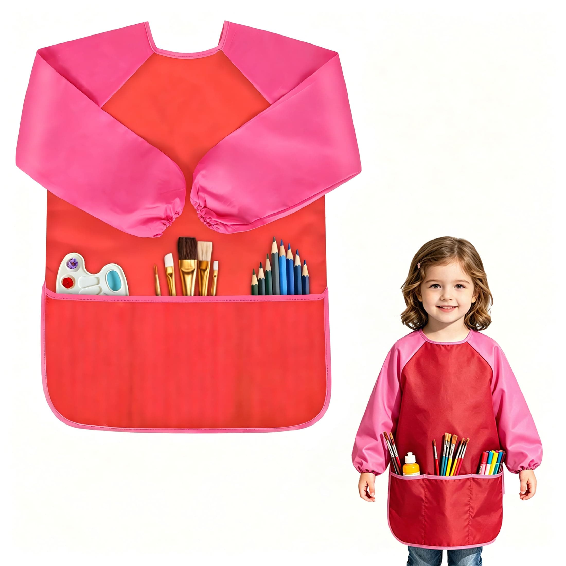 Milifox Kids Art Smock Toddler Painting Apron Tablier Peinture Enfant