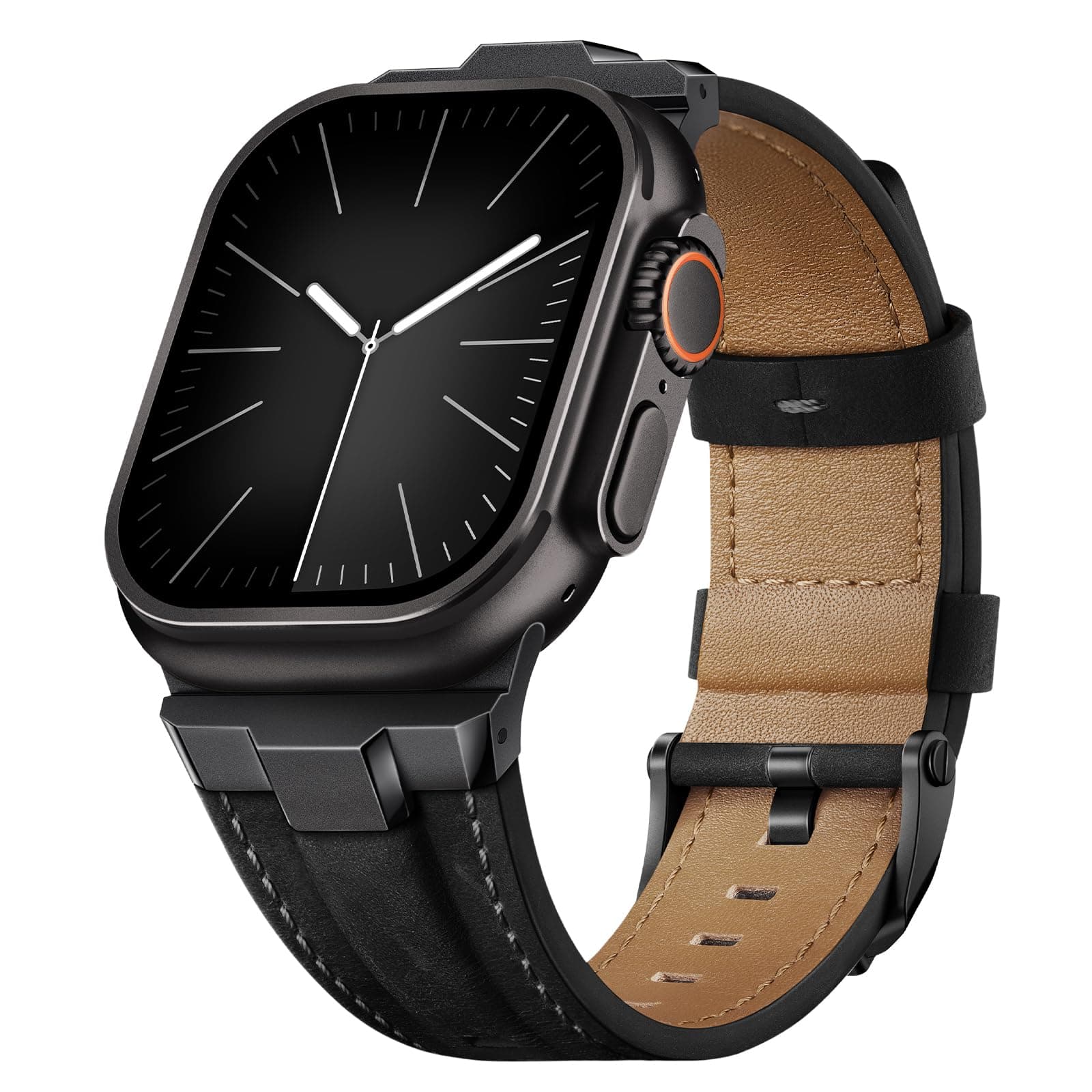 Suitisbest Leather Bands Compatible for Apple Watch Ultra Band
