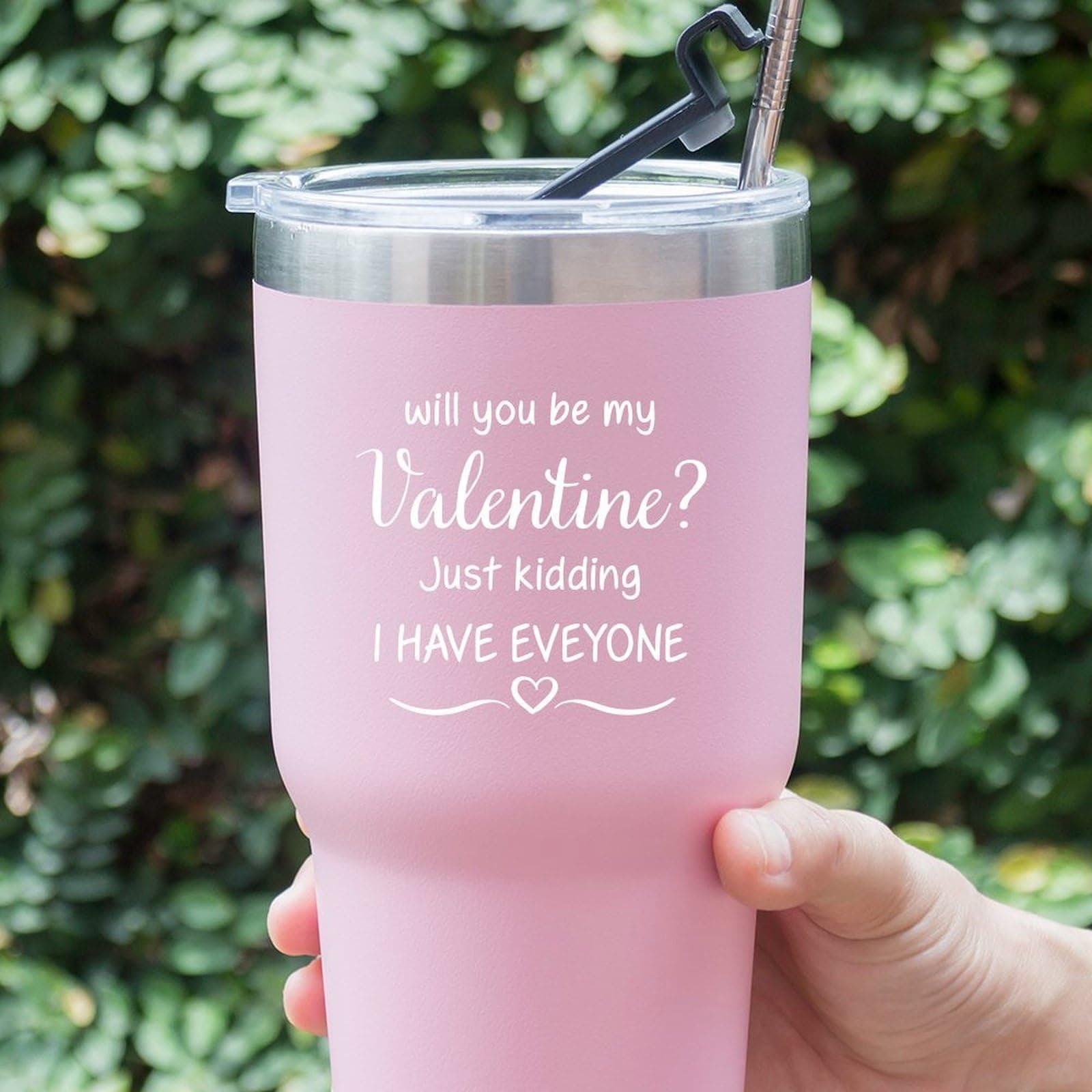 Guangpat Valentine Stickers Will You Be My Valentine Just Kidding I Have Eveyone Sticker Pack Valentines Vinyl Decal Car Bumper Stickers 1.5inch Laptop Phone Stickers Party Favors 100 PCS