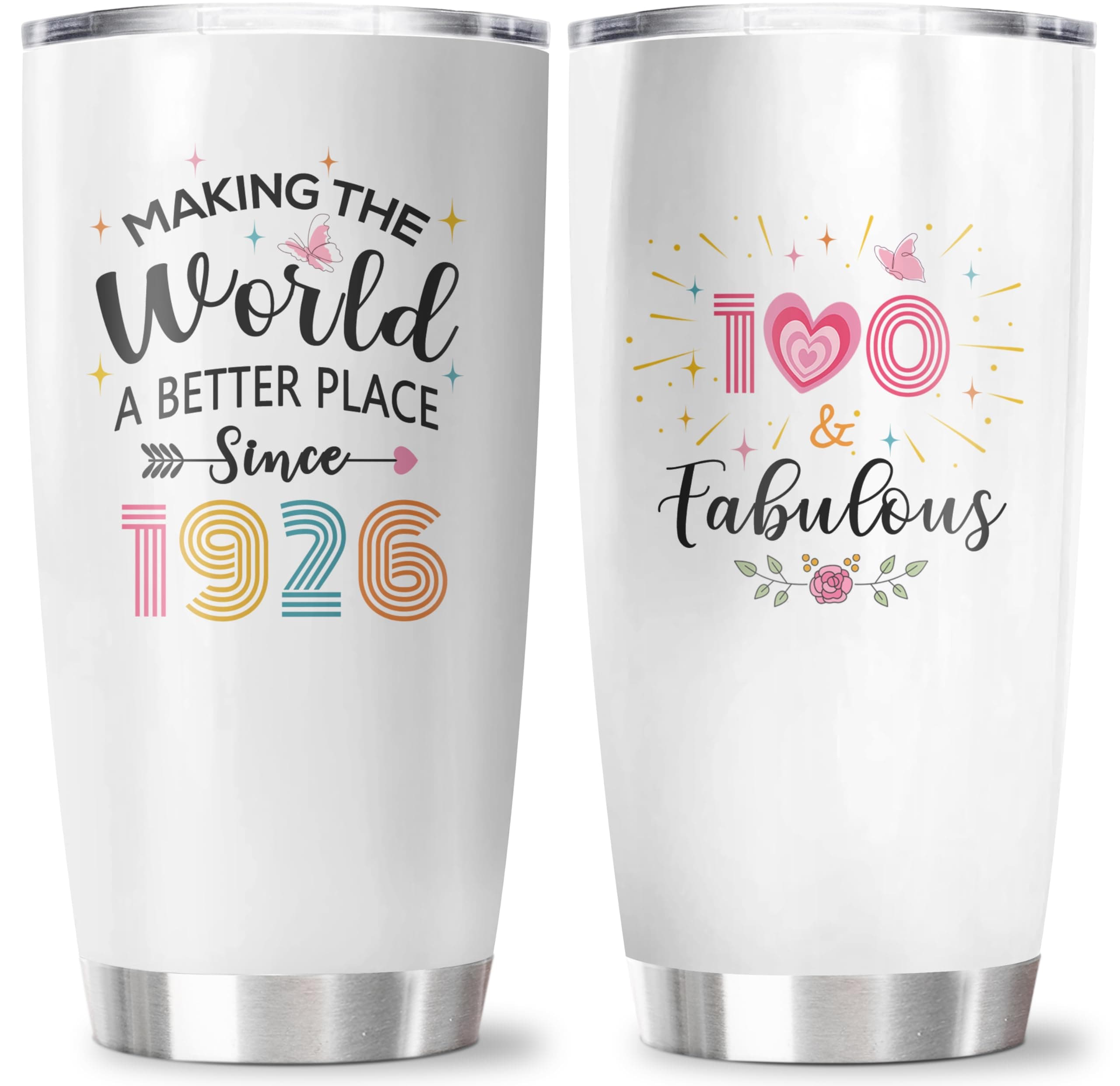CVROY 100th Birthday Tumbler 20 oz