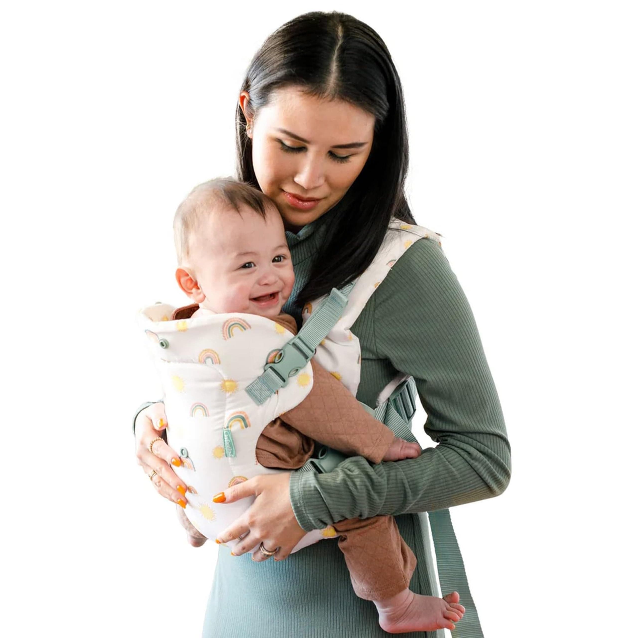 Infantino Flip 4-in-1 Baby Carrier Convertible Ergonomic, Rainbow