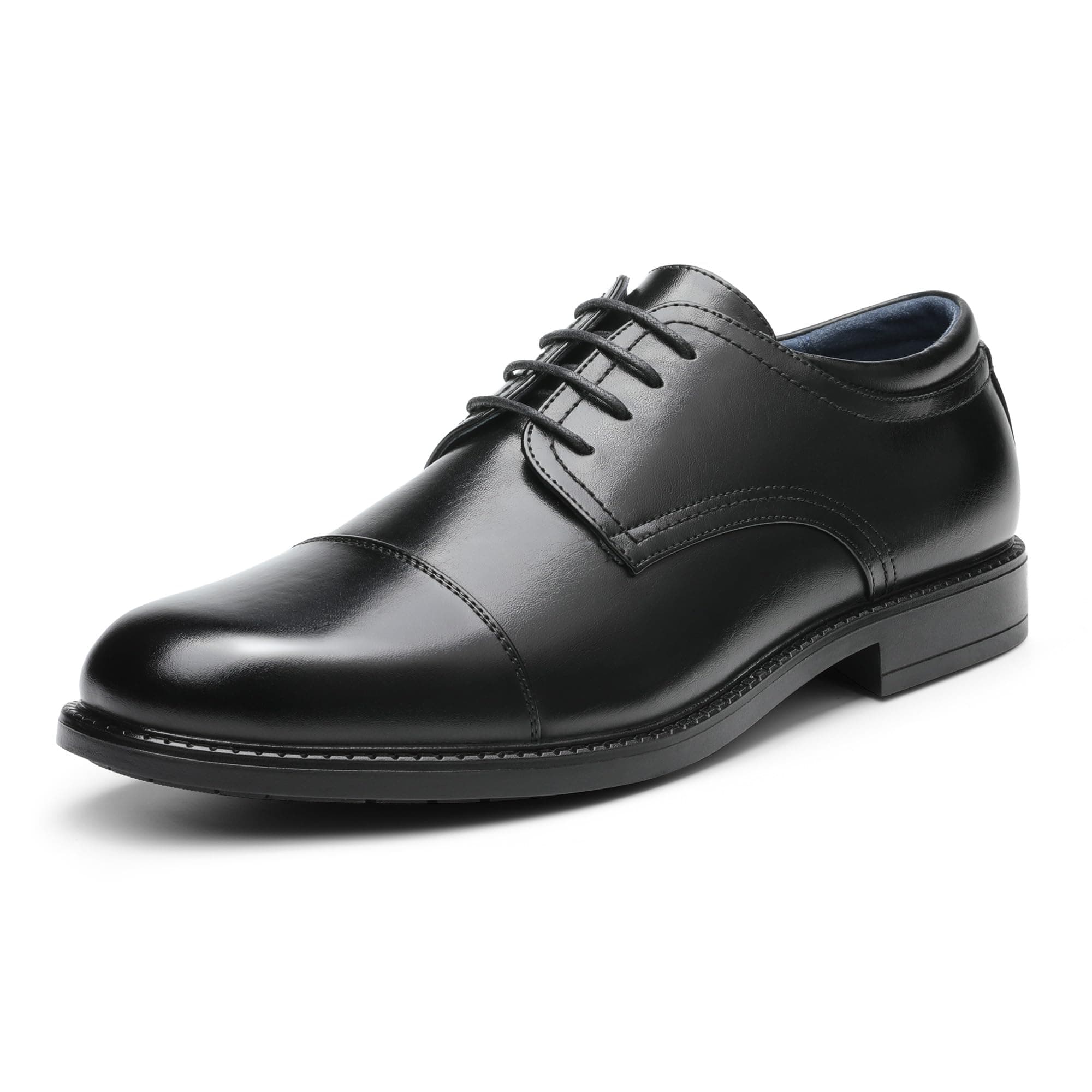 Bruno Marc Men's Lace Up Formal Dress Shoes Brogues Derby, Comfortable Leather Shoes for Men,Size 9,Black,DOWNING-01