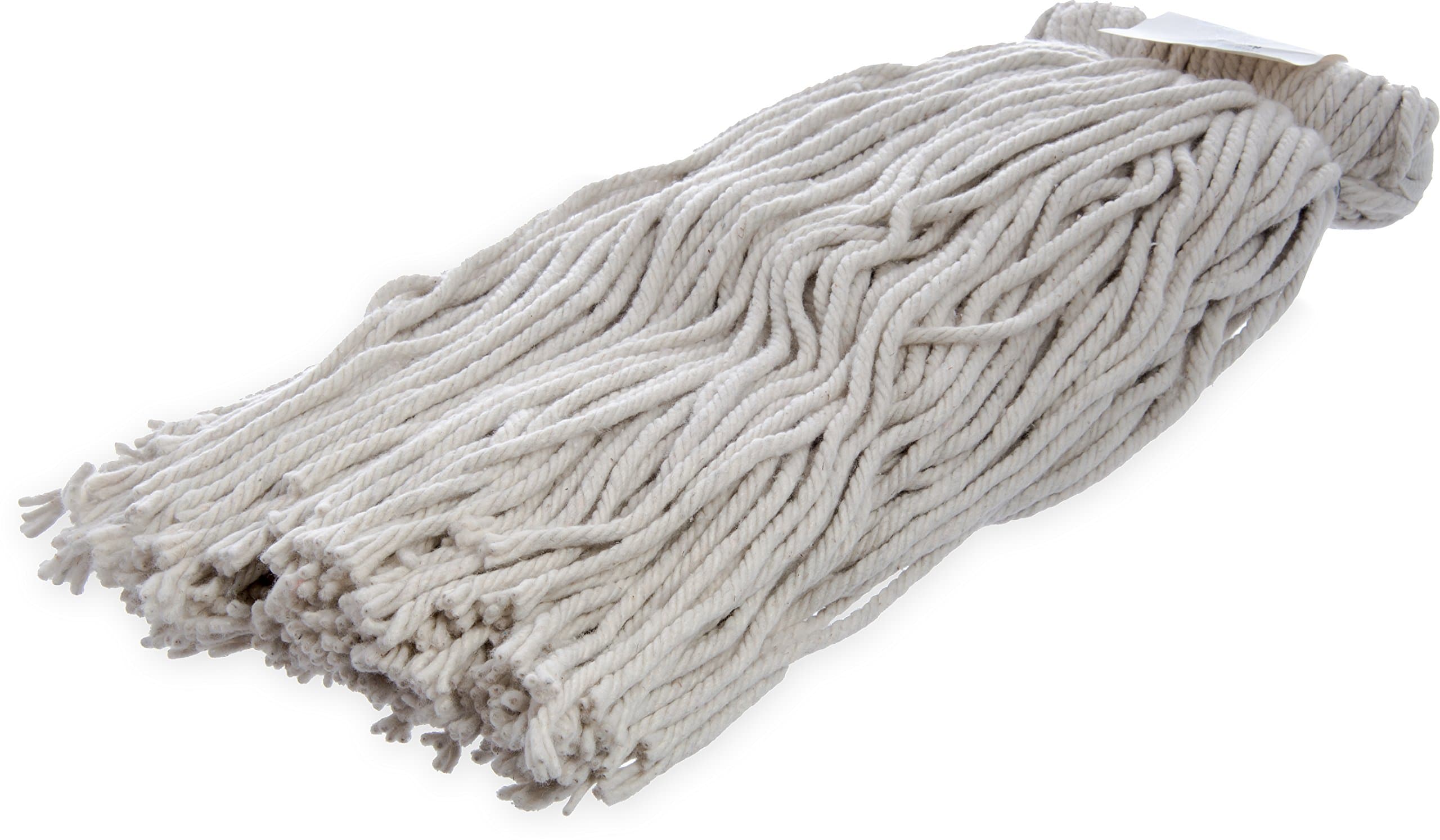 Carlisle 369024C00 Flo-Pac Kwik-On #24 Cotton Screw Top Cut-End Wet Mop, 18" Length