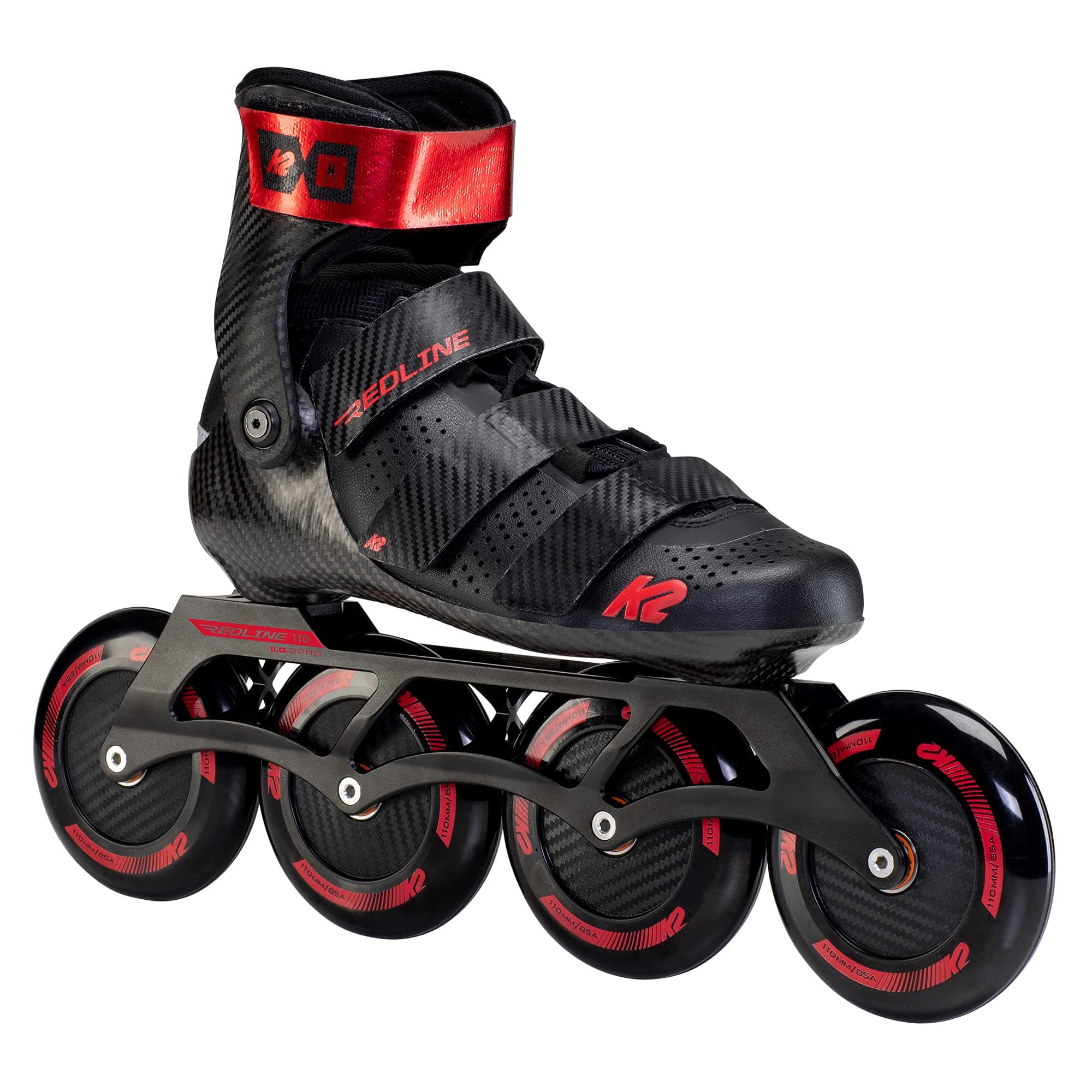 K2 REDLINE 110 Inline Skate 2022 black/red, 43.5